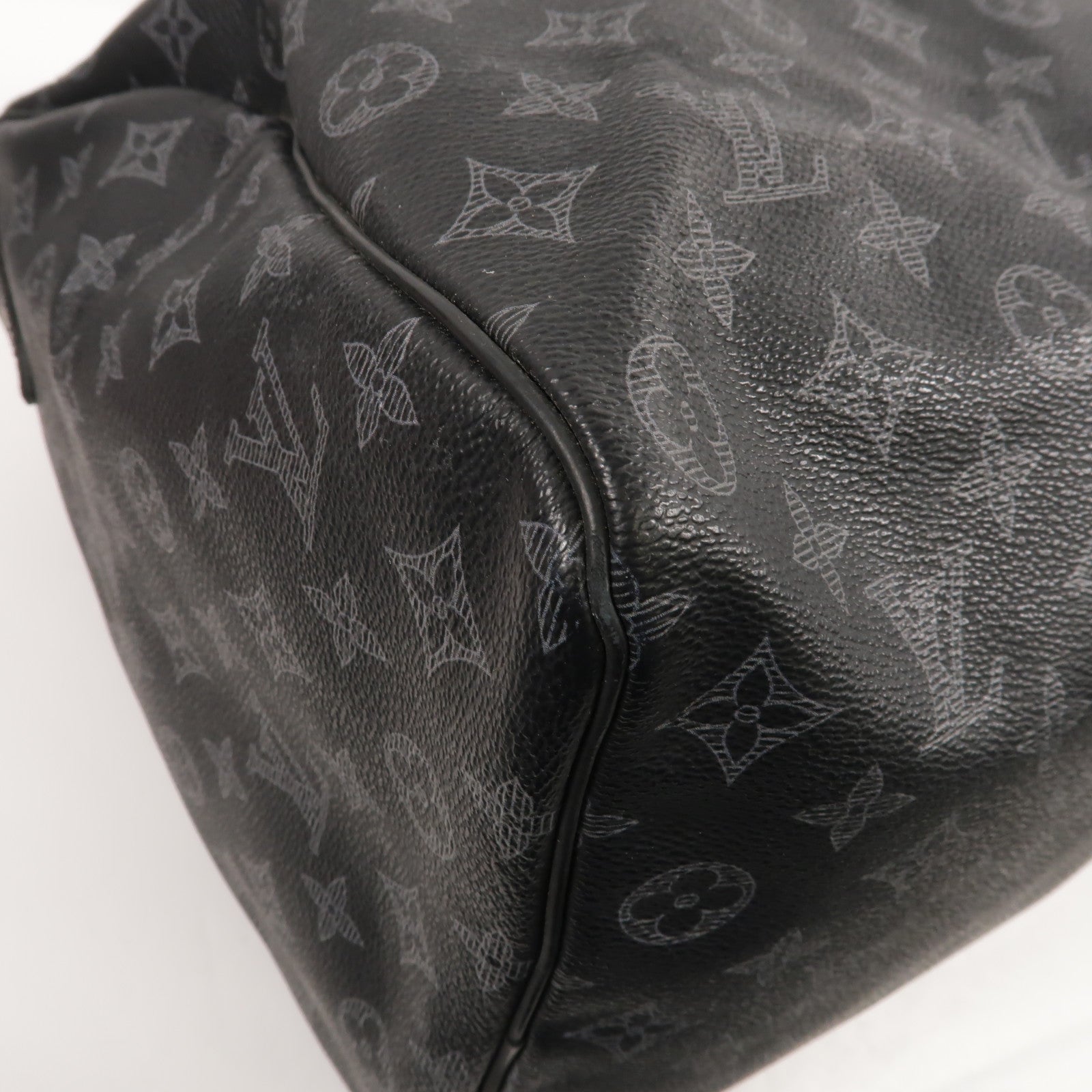 LOUIS VUITTON Monogram Eclipse Keepall Bandouliere 50手挽肩背兩用袋