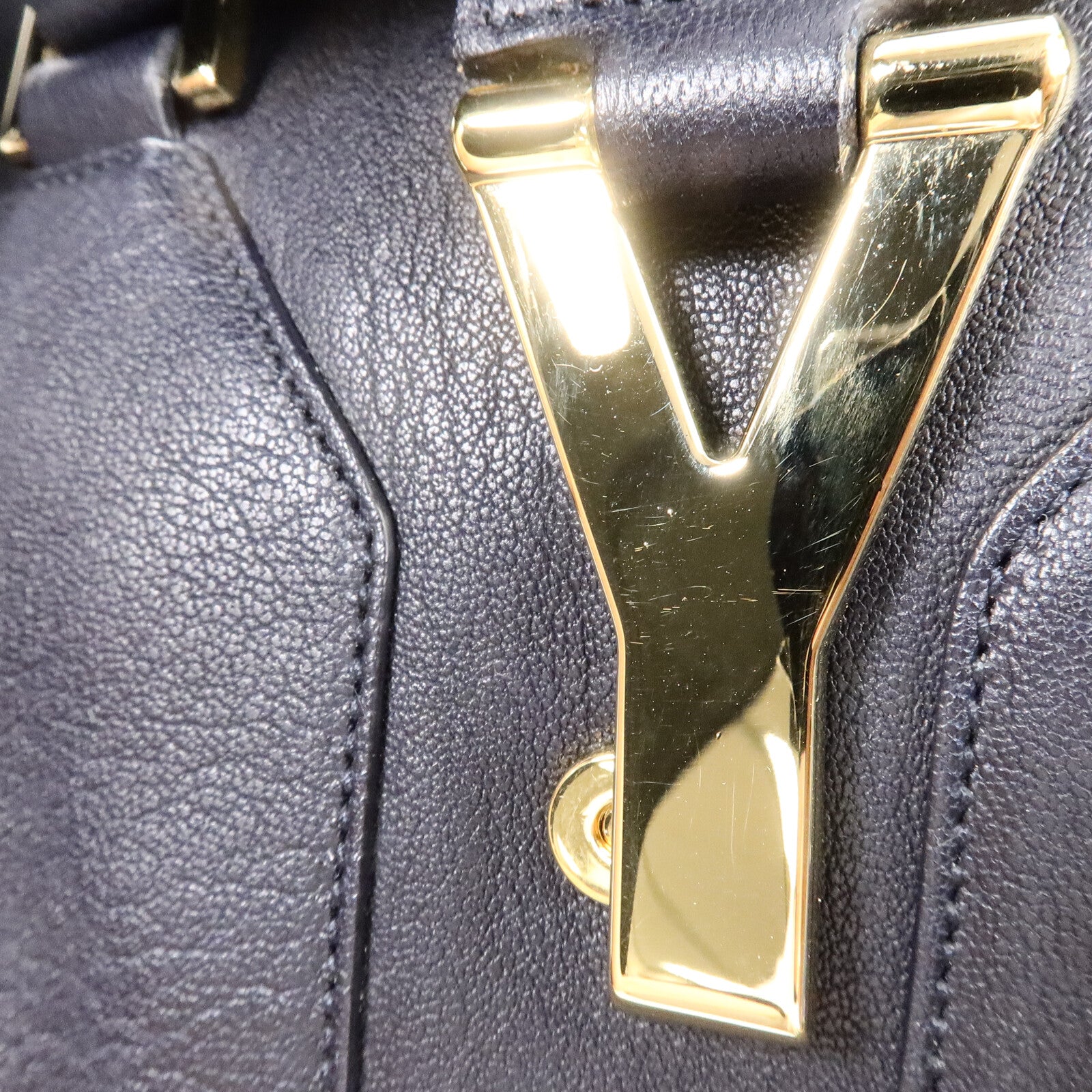 YVES SAINT LAURENT 牛皮皮革Cabas Chyc手挽肩背兩用袋