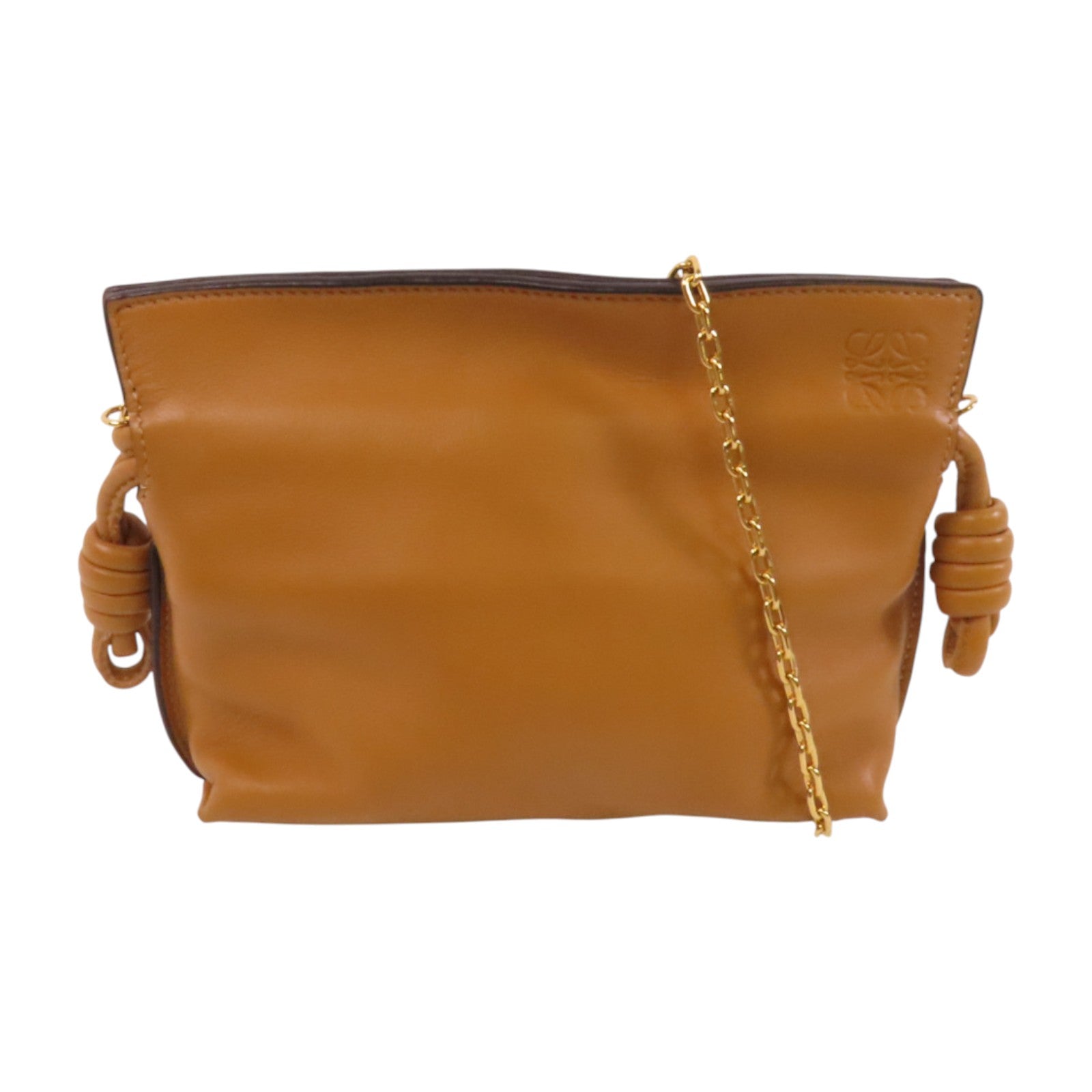 LOEWE 牛皮皮革Flamenco Nano鏈帶肩背袋