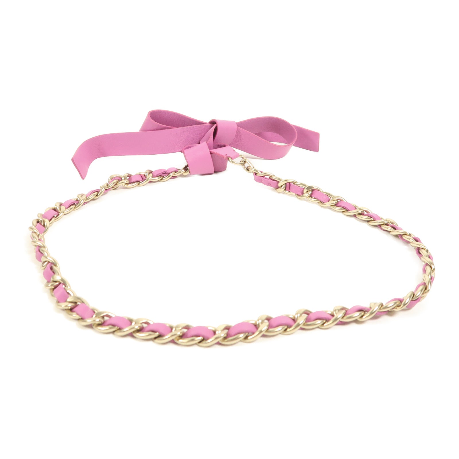 CHANEL 羊皮皮革Chain Belt金扣鏈帶皮帶