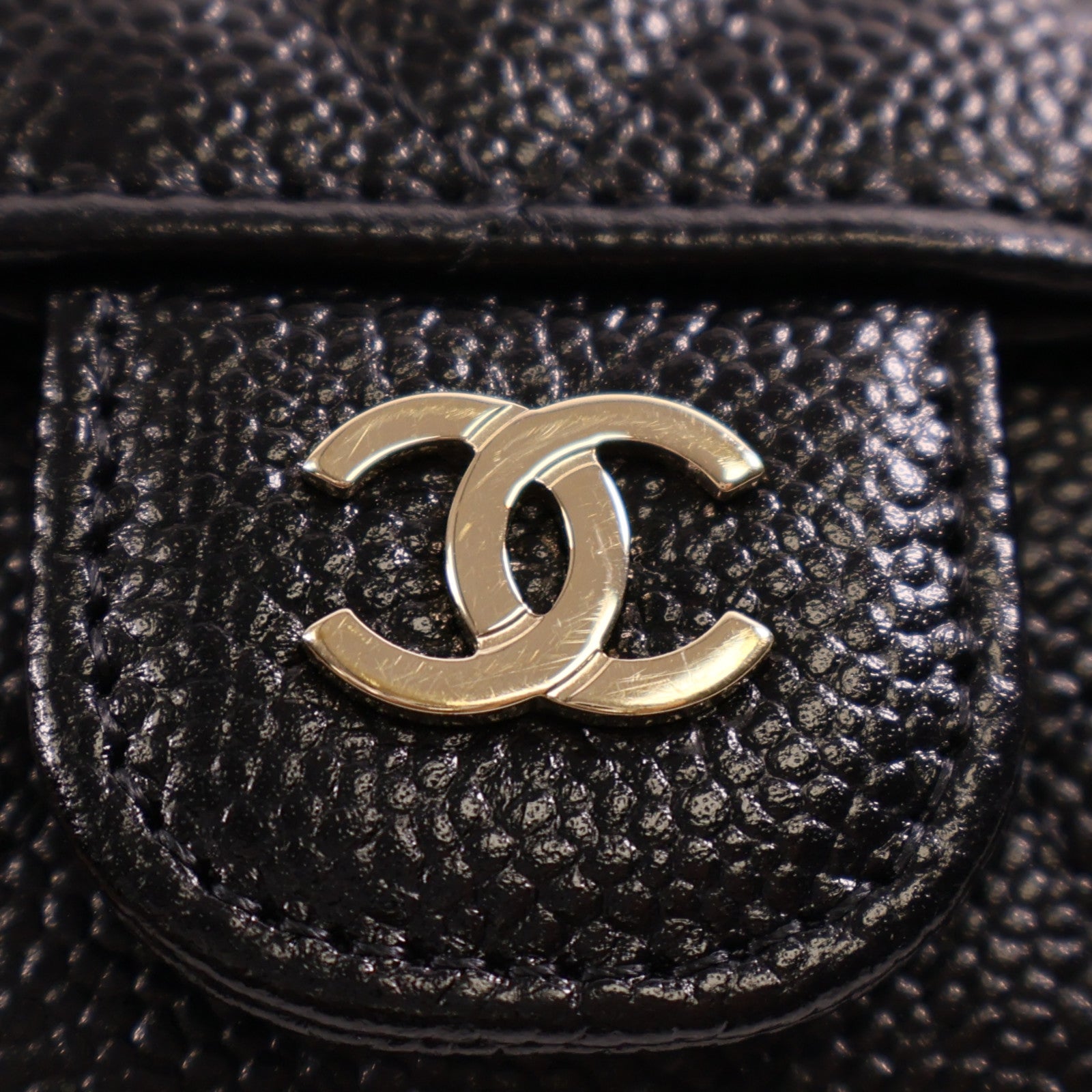CHANEL CC GHW Chain Shoulder Bag AP2095 Calfskin Leather Black
