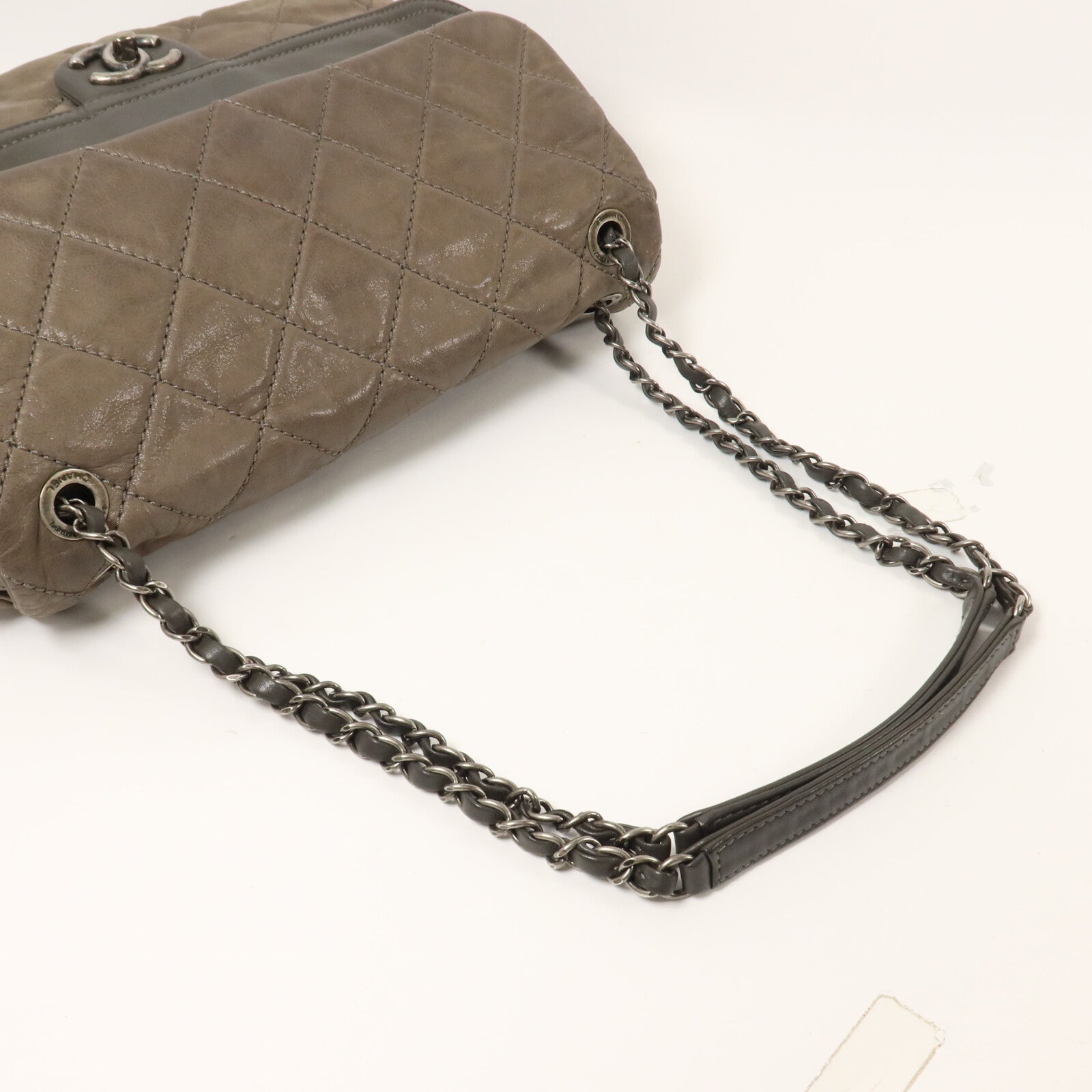 CHANEL 牛皮皮革Chain Shoulder鏈帶肩背袋