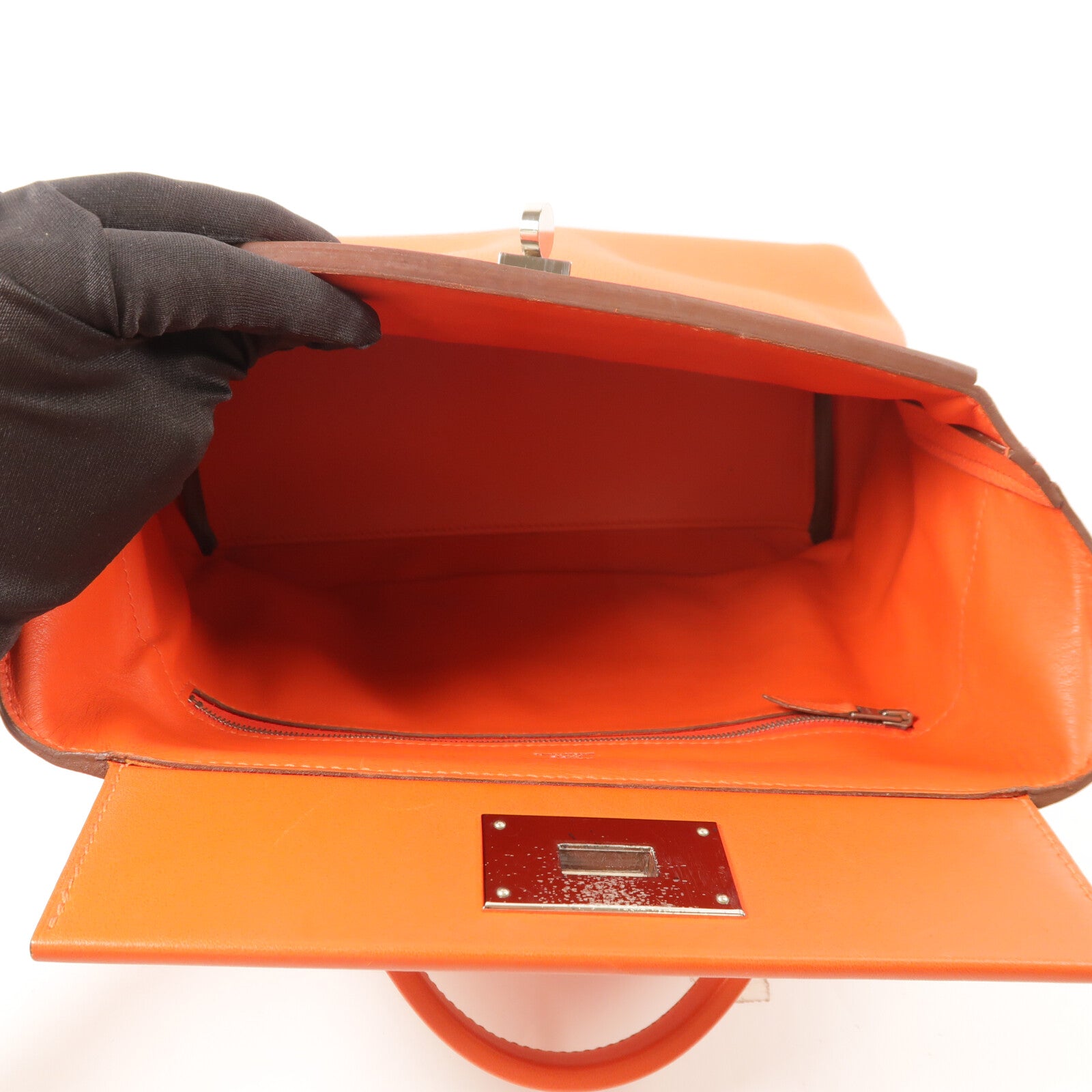 HERMES Clemence皮革24/24 29cm手挽肩背兩用袋Capucine