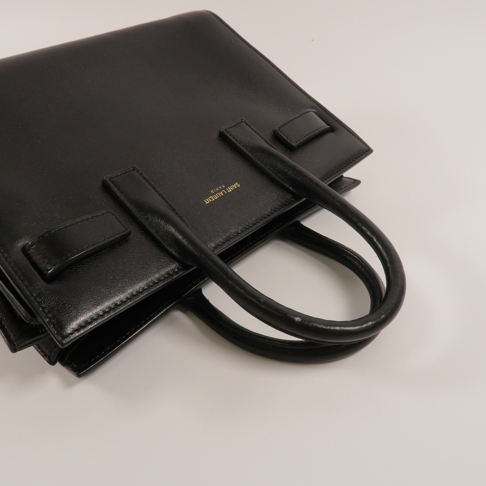 SAINT LAURENT 牛皮皮革Sac De Jour Nano手挽肩背兩用袋