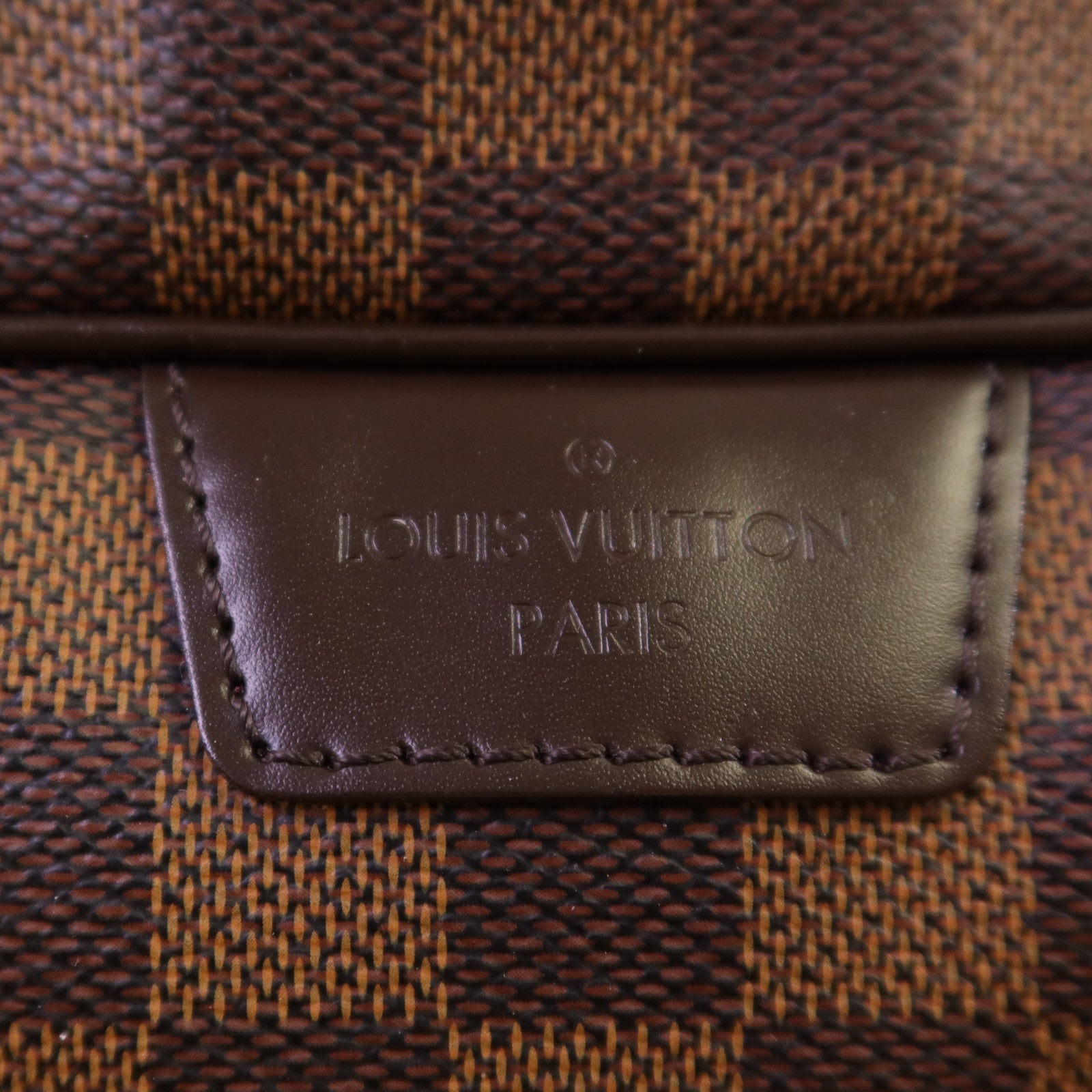 LOUIS VUITTON Damier Rivington PM金扣手挽袋