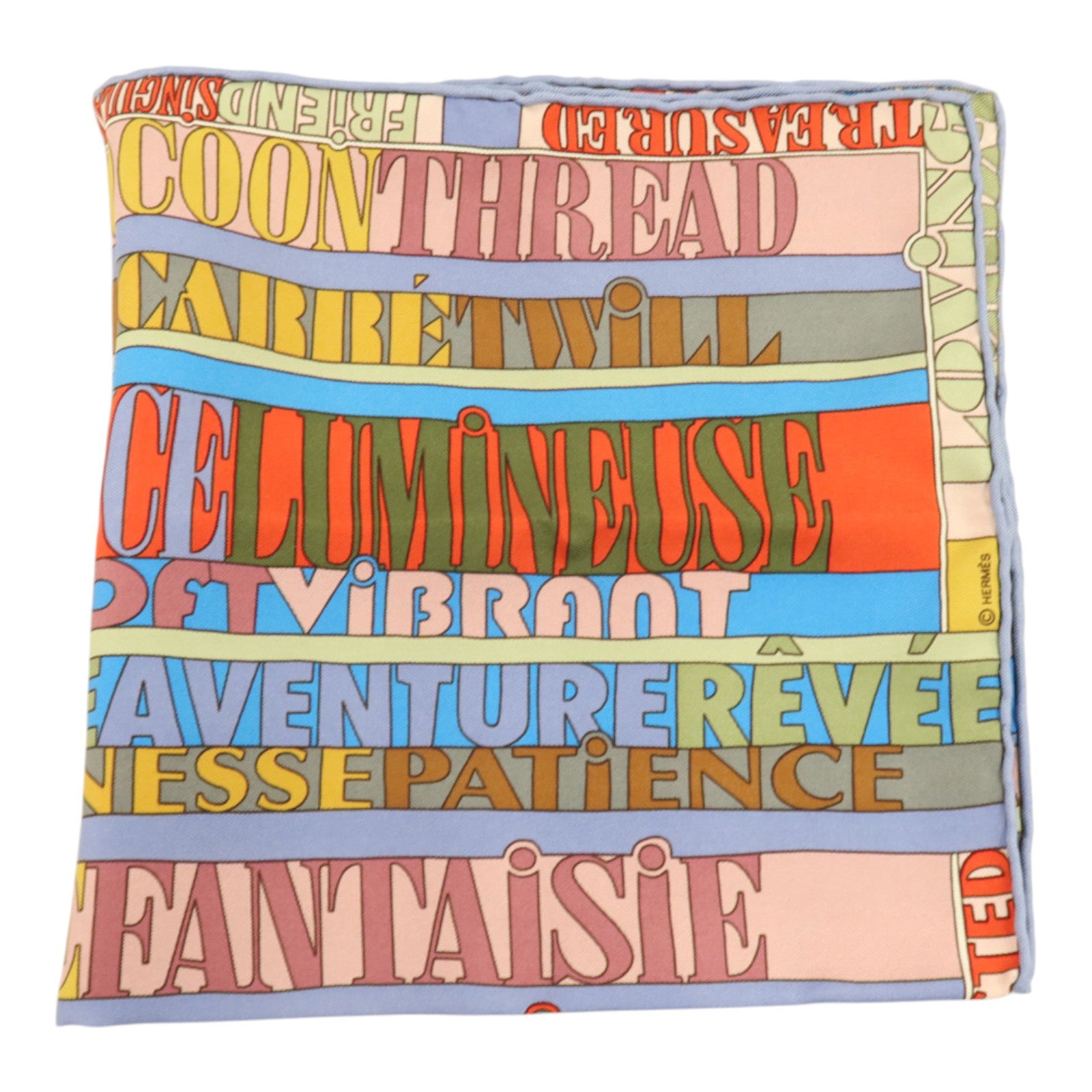 HERMES 絲質Scarf 40x40cm絲巾