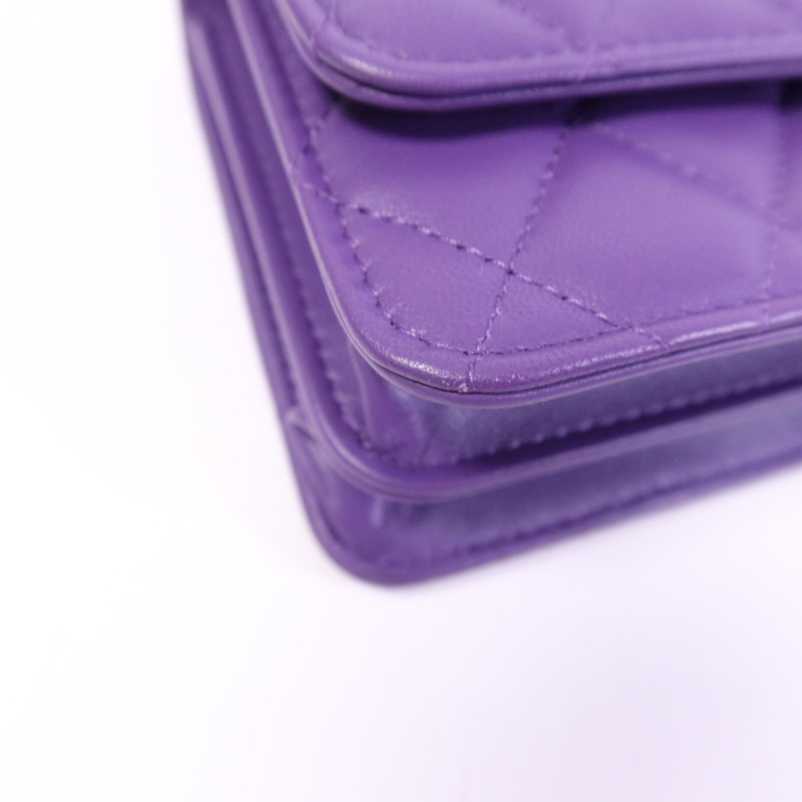 CHANEL 羊皮皮革Top Handle Chain Bag銀扣鏈帶手挽肩背兩用袋