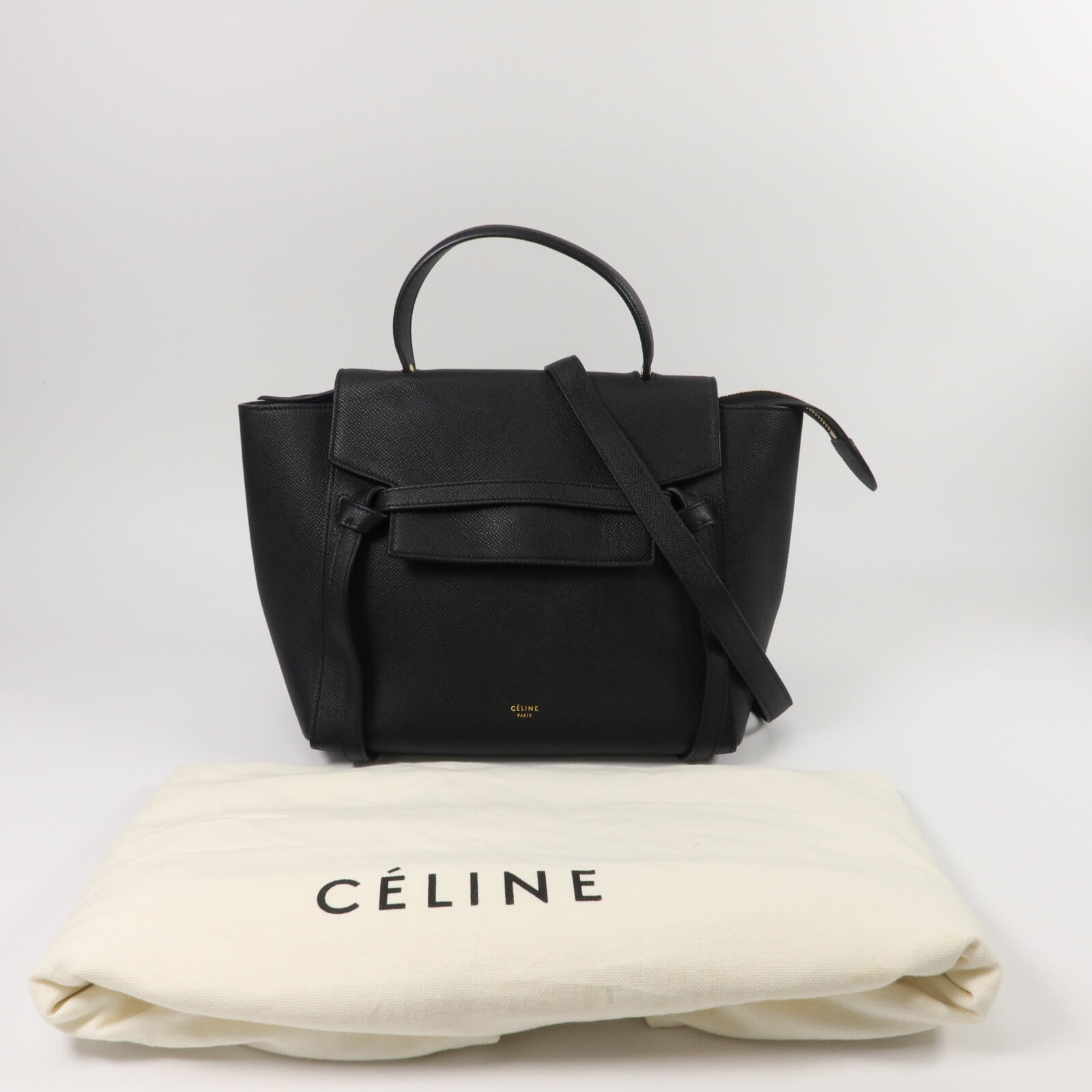 CELINE 牛皮皮革Micro Belt Bag手挽肩背兩用袋