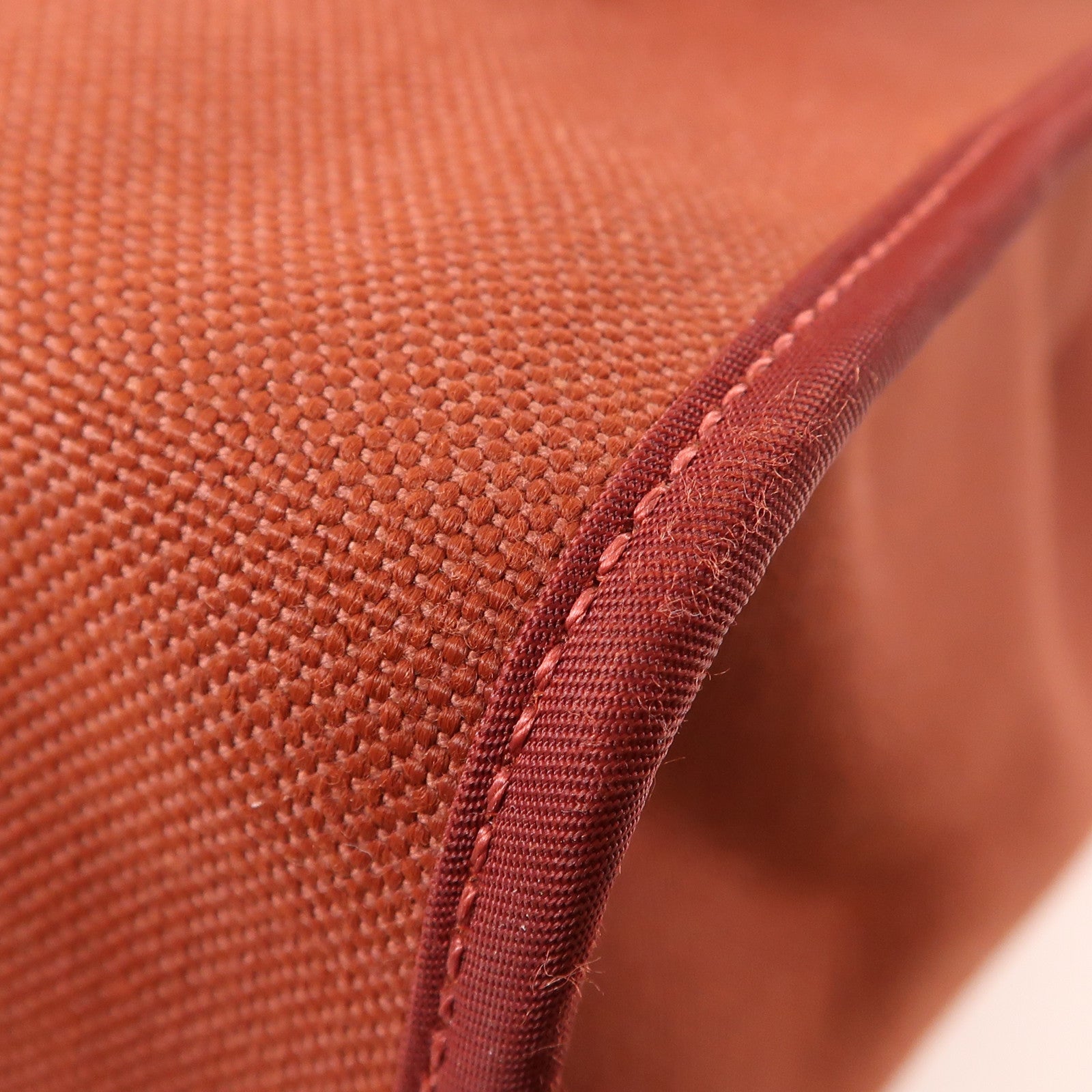 HERMES 帆布Herbag GM銀扣手挽肩背兩用袋Brique棕色