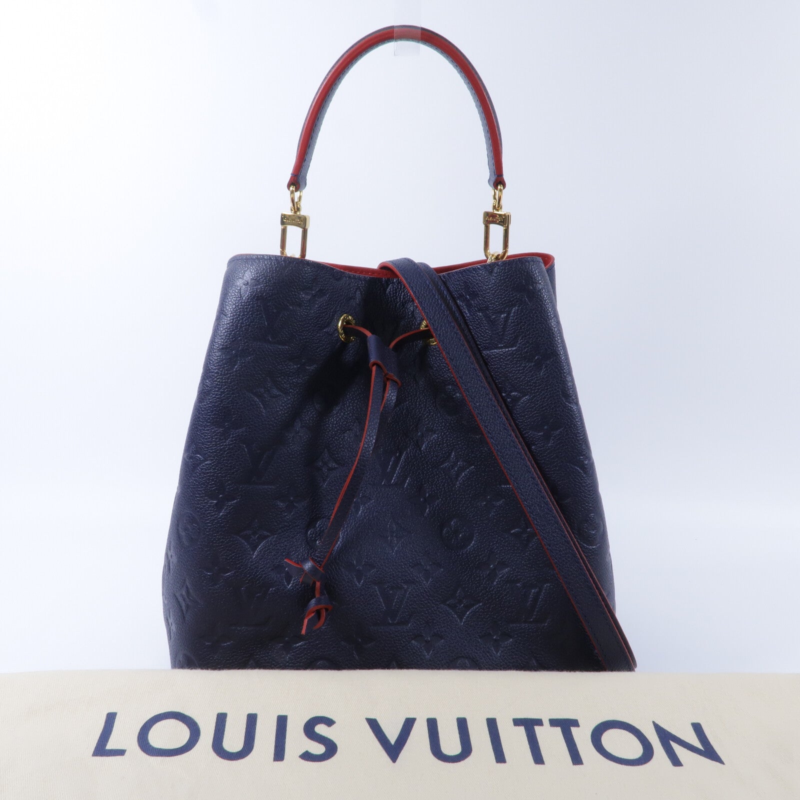 LOUIS VUITTON Monogram Empreinte Neo Noe MM手挽肩背兩用袋