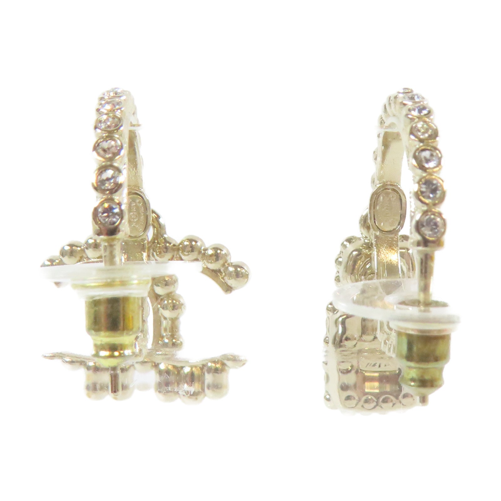 CHANEL 金屬/水晶Earrings耳環金色