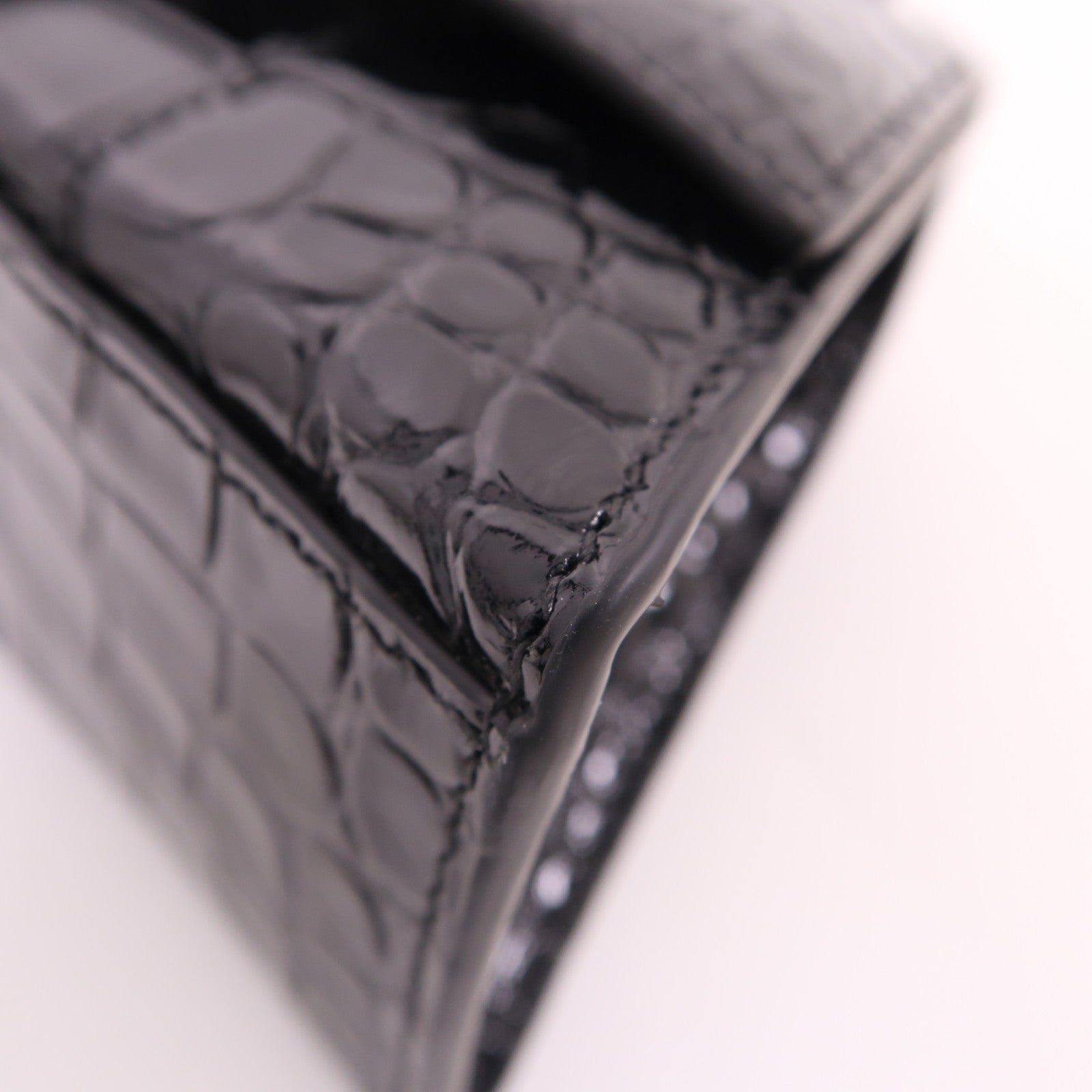 BALENCIAGA SHW Hourglass Top Handle Xs 2 Way Bag 592833 1LR6Y/1000 Calfskin