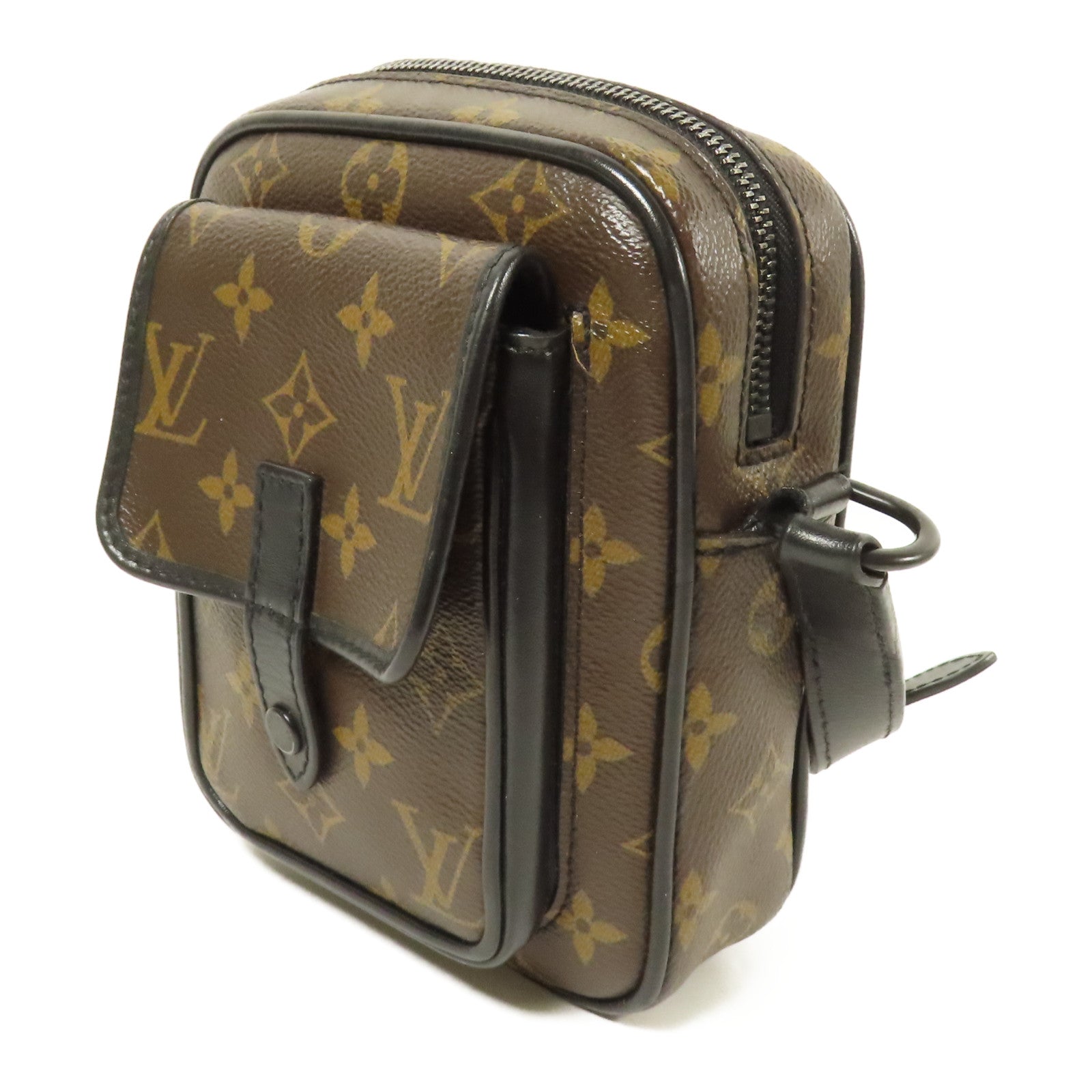LOUIS VUITTON Monogram Macassar Christopher Wearable Wallet肩背袋
