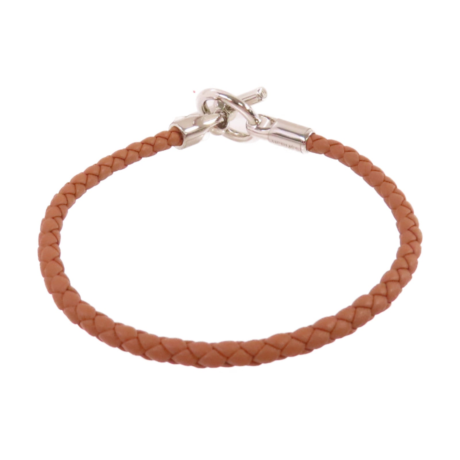 HERMES Swift皮革Glenan H T3 Bracelet金扣手鏈Gold/金棕色