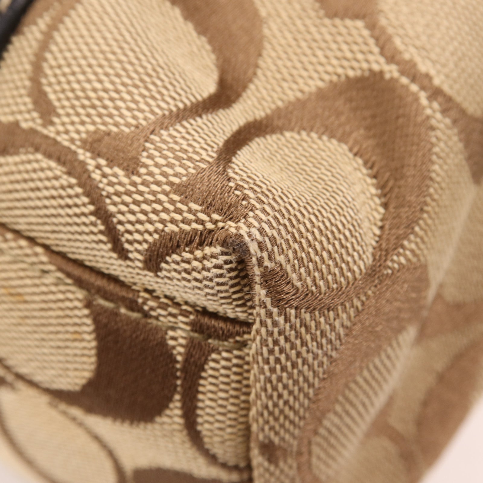 COACH 帆布Shoulder Bag金扣肩背袋