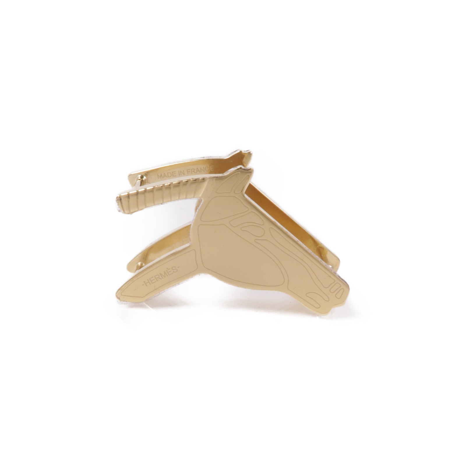 HERMES 金屬Scarf Ring絲巾扣Gold