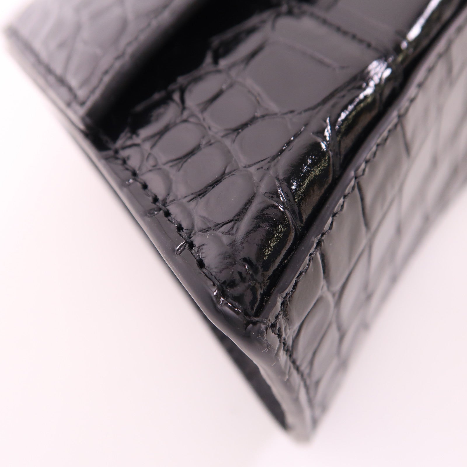 BALENCIAGA SHW Hourglass Top Handle Xs 2 Way Bag 592833 1LR6Y/1000 Calfskin