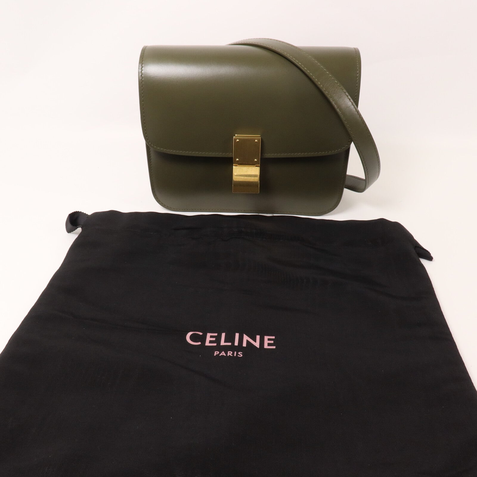 CELINE 牛皮皮革Classic Box Teen肩背袋