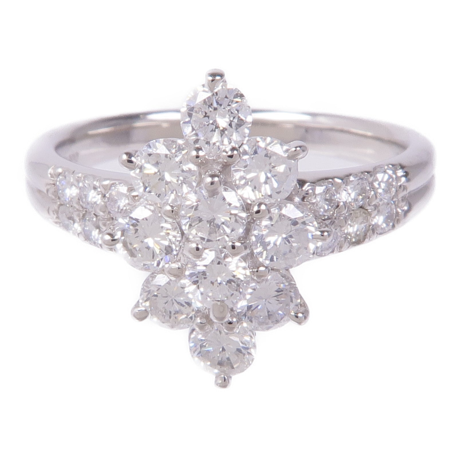 JEWELRY Diamond Ring PT900 Platinum US#5.5