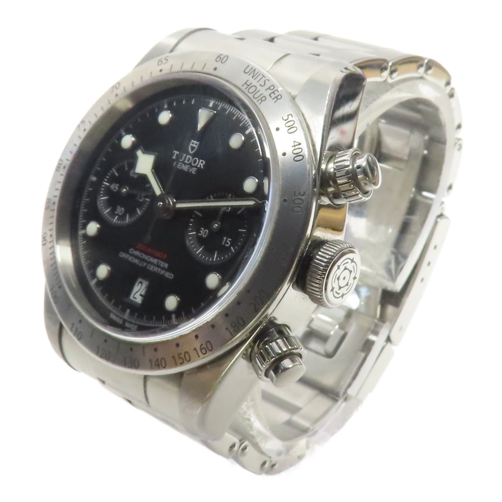 TUDOR Black Bay Chronograph不鏽鋼手錶自動機芯黑色