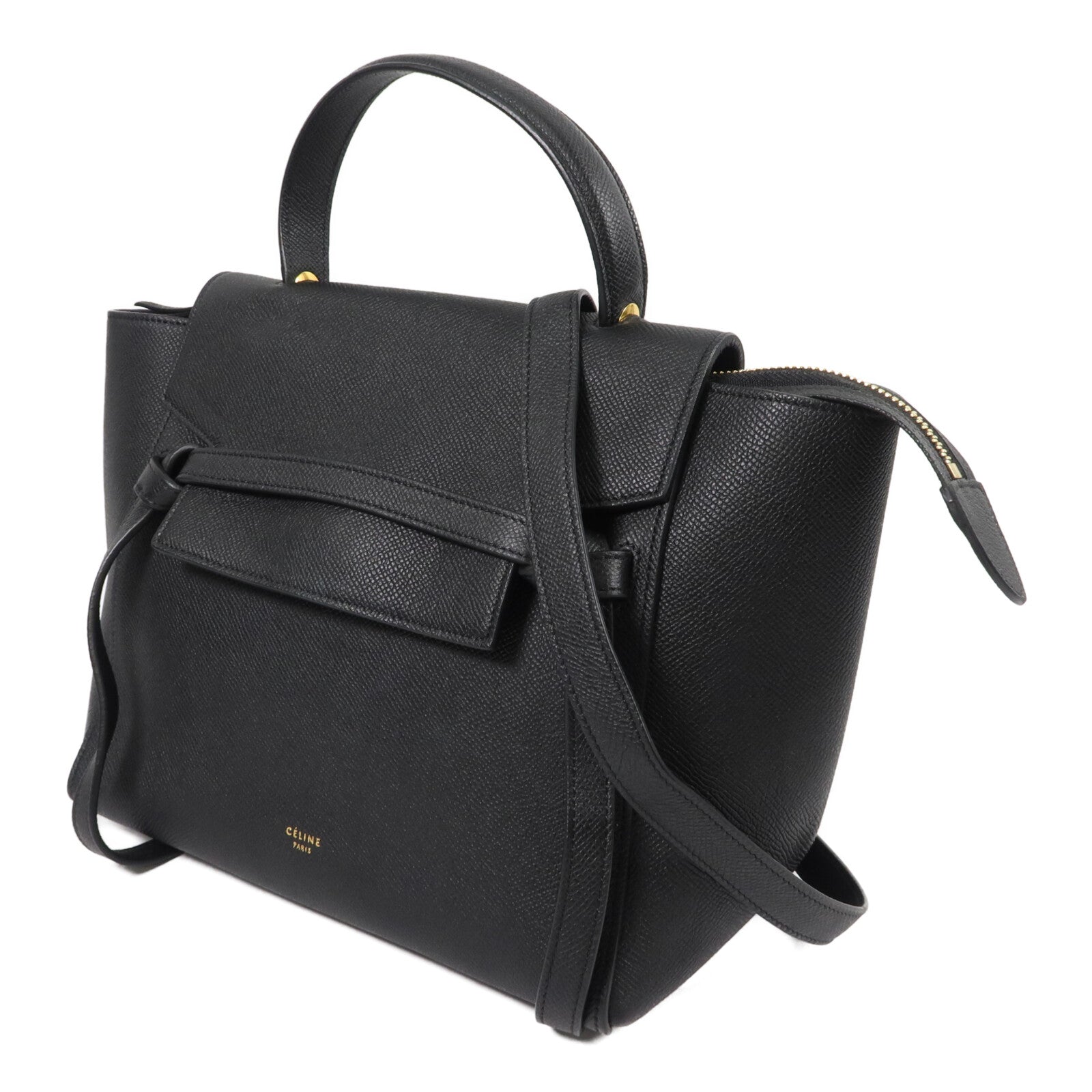 CELINE 牛皮皮革Micro Belt Bag手挽肩背兩用袋