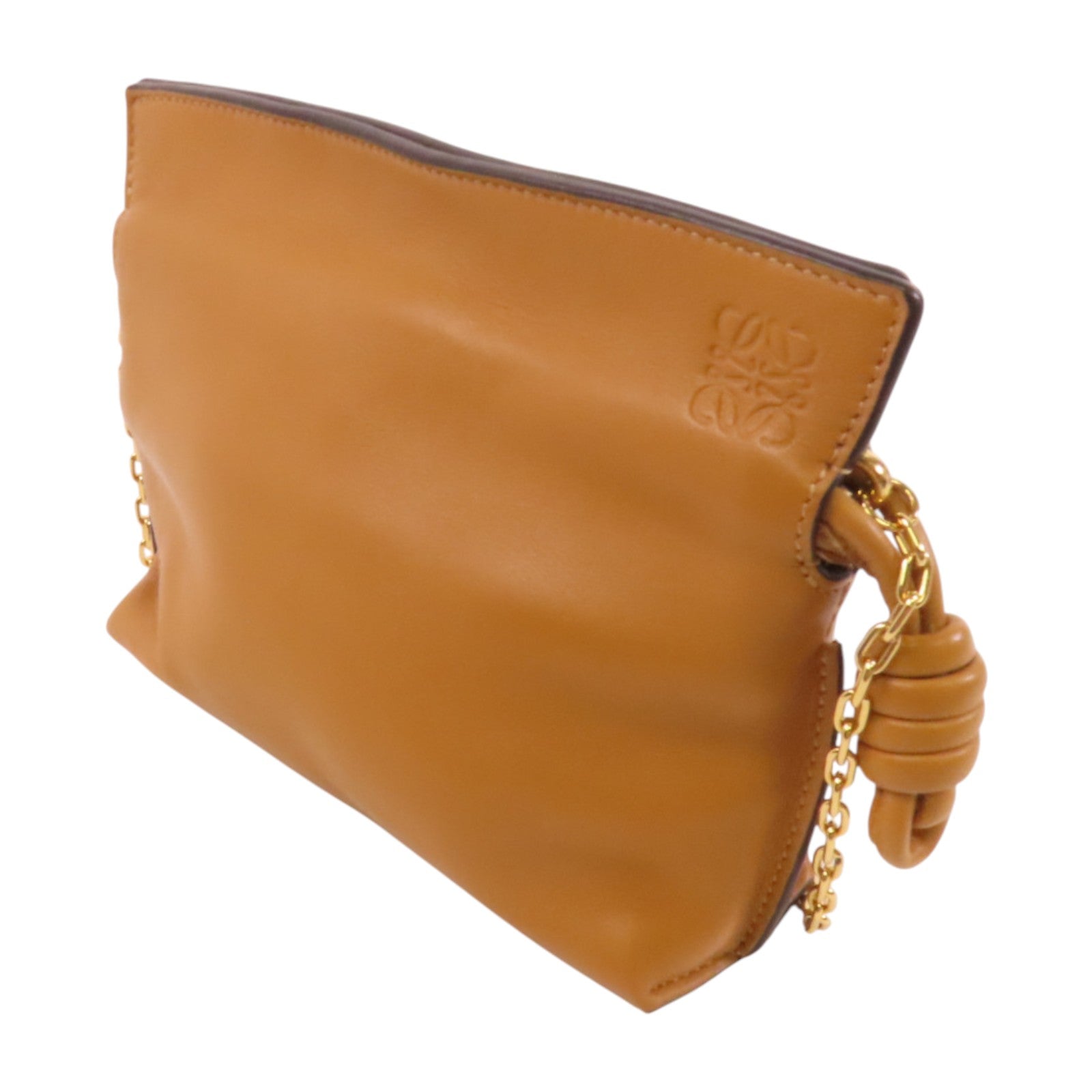 LOEWE 牛皮皮革Flamenco Nano鏈帶肩背袋