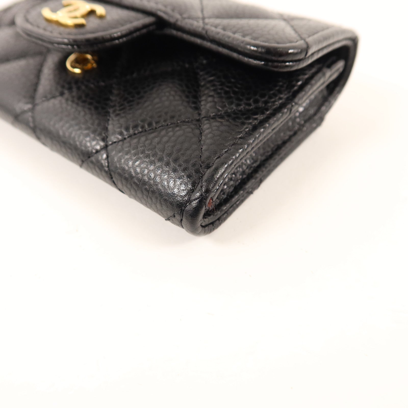 CHANEL 牛皮皮革Card Case金扣卡片套