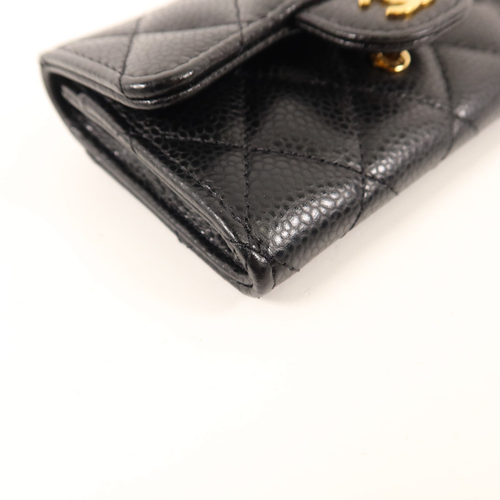 CHANEL 牛皮皮革Card Case金扣卡片套