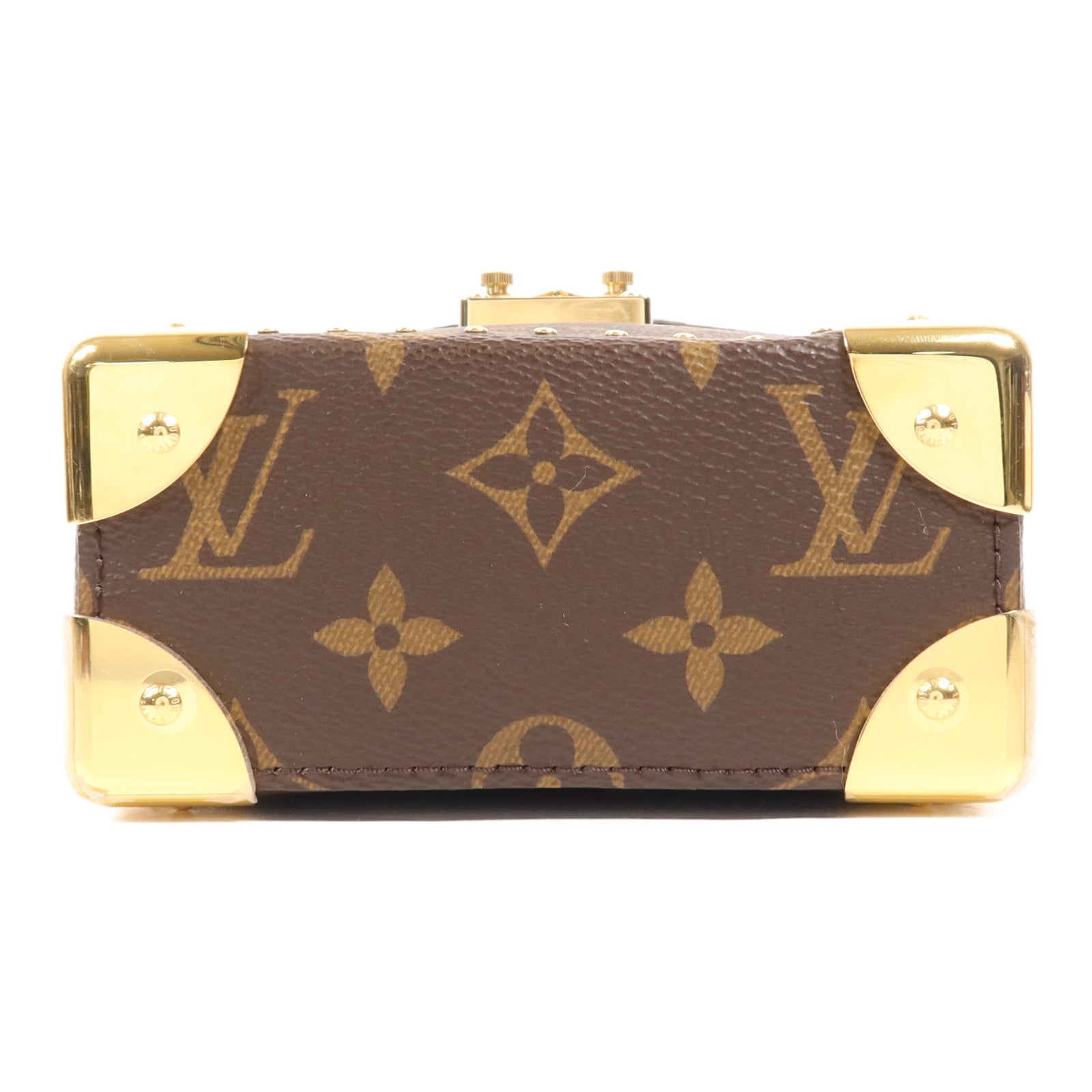 LOUIS VUITTON Monogram/Monogram Reverse Camera Box金扣手挽肩背兩用袋
