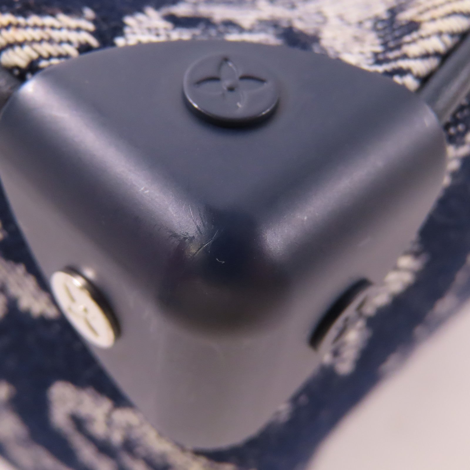 LOUIS VUITTON LV SHW Mini Soft Trunk Shoulder Bag M80033 Monogram Tapestry Blue