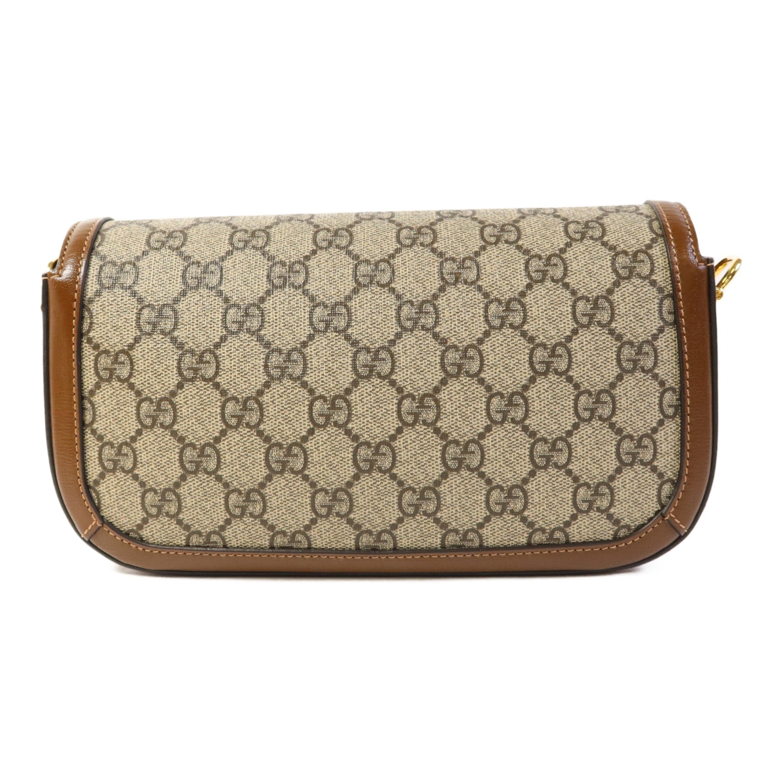 GUCCI 塗層帆布Horsebit 1955金扣手挽肩背兩用袋