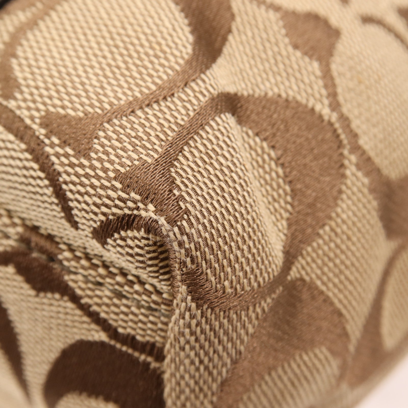 COACH 帆布Shoulder Bag金扣肩背袋