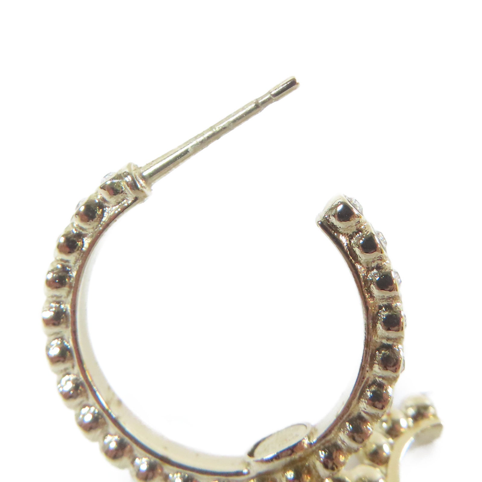 CHANEL 金屬/水晶Earrings耳環金色