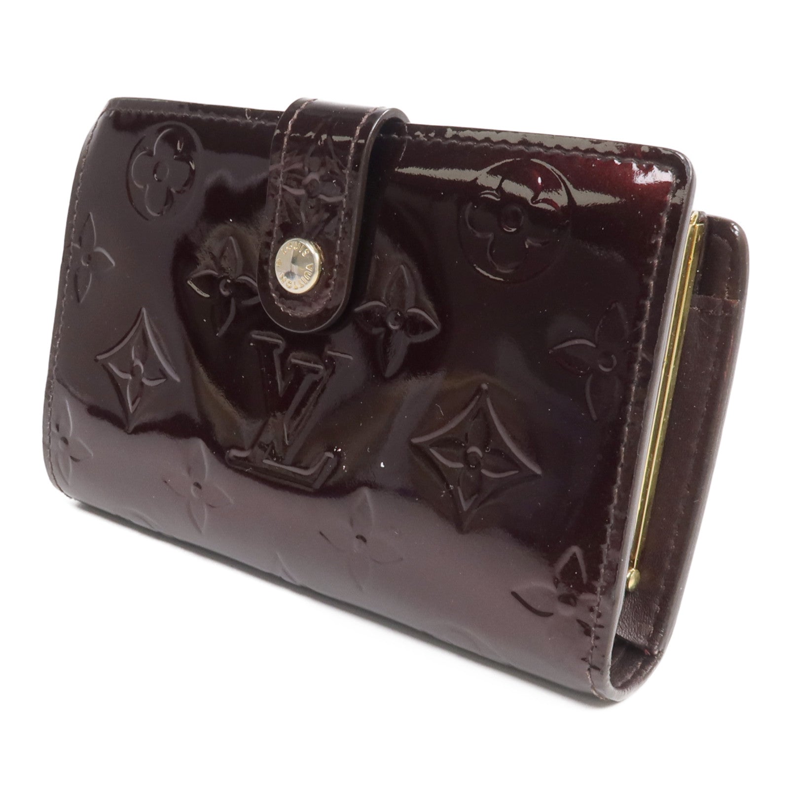 LOUIS VUITTON Monogram Vernis Portefeuille Viennois金扣錢包ve
