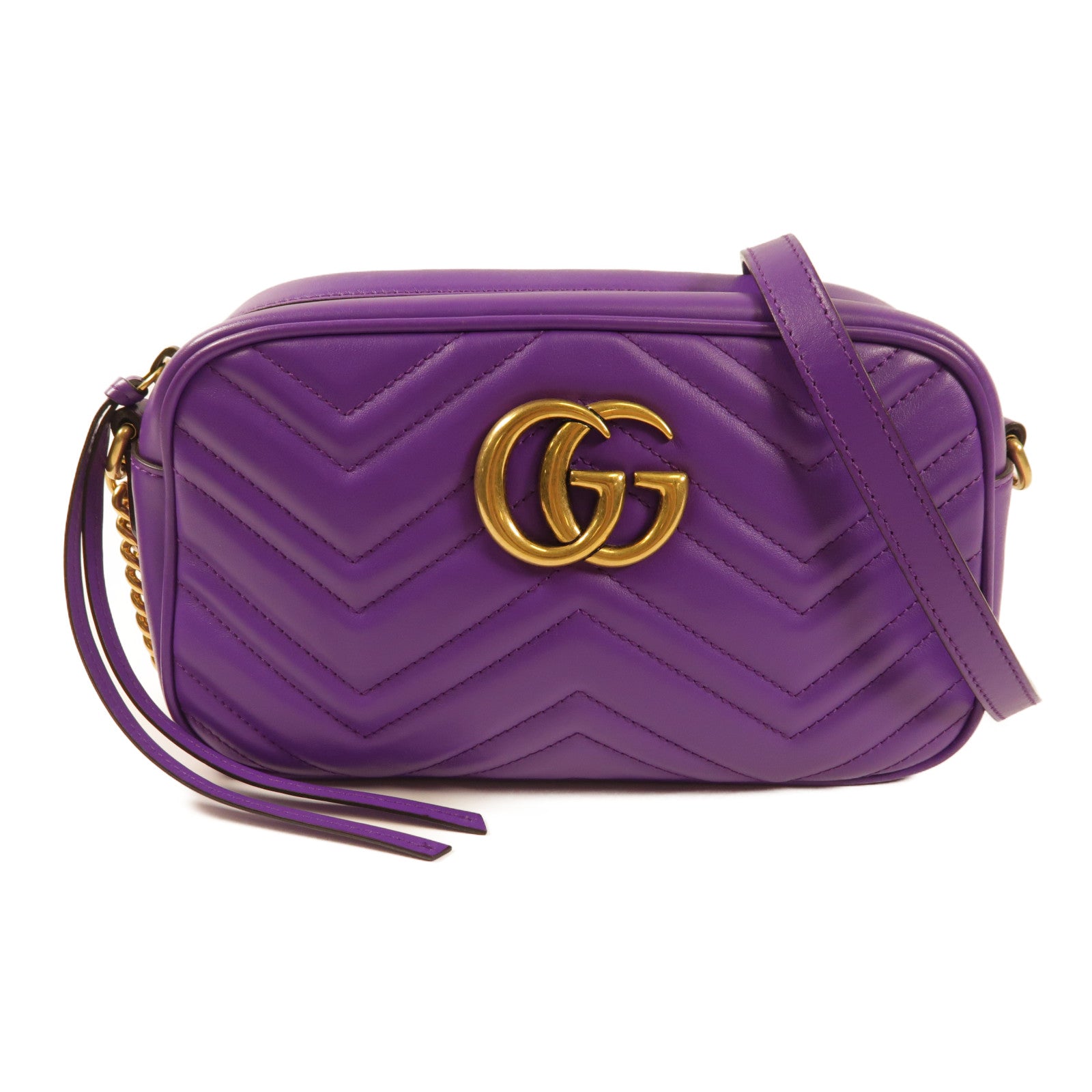 GUCCI 牛皮皮革GG Marmont肩背袋