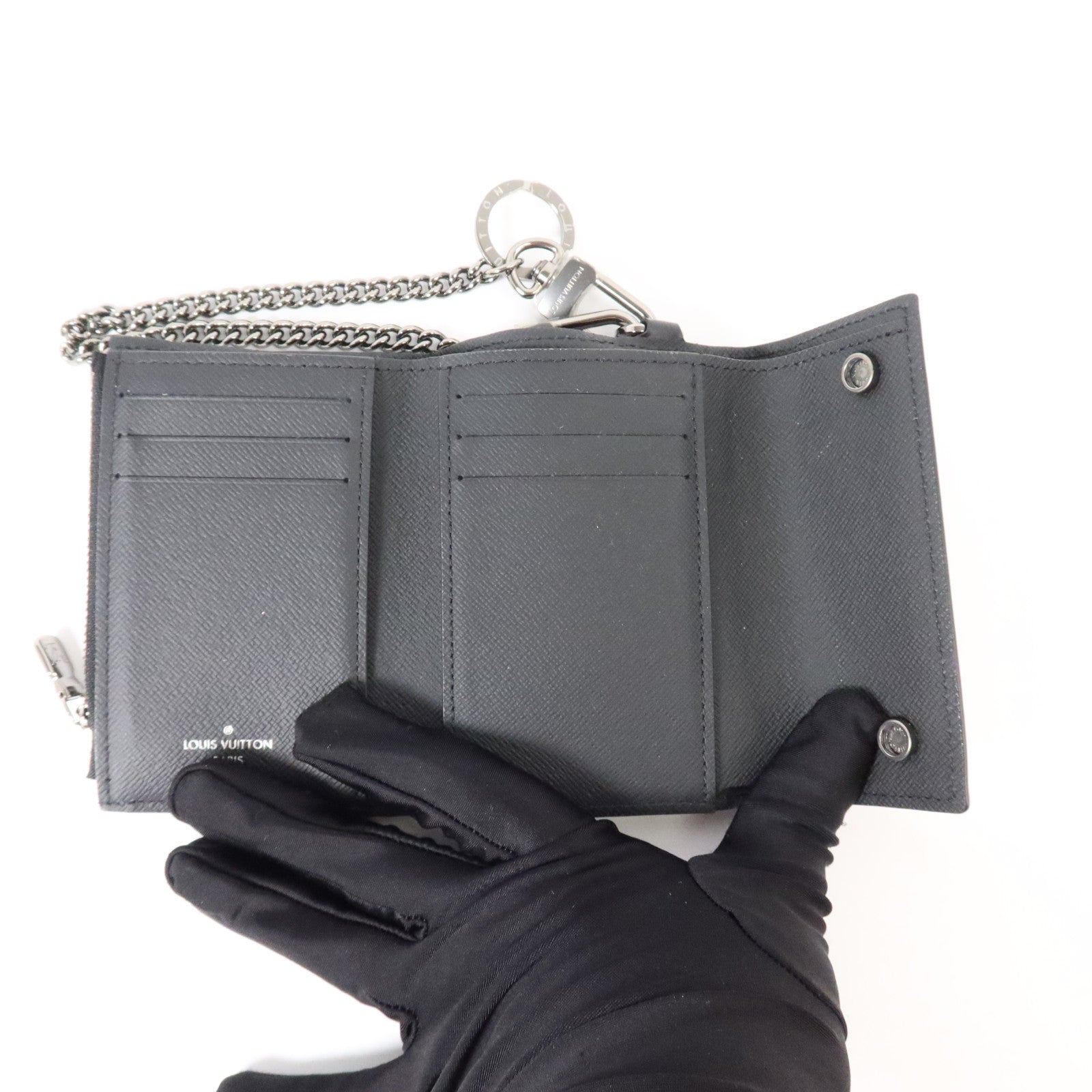 LOUIS VUITTON Monogram Eclipse Chain Wallet錢包