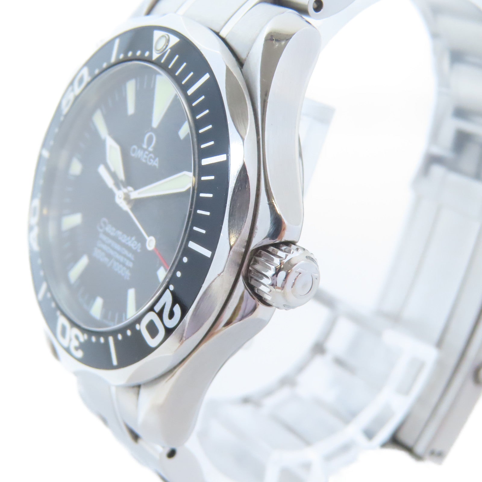 OMEGA Seamaster不鏽鋼手錶自動機芯黑色#16.5cm