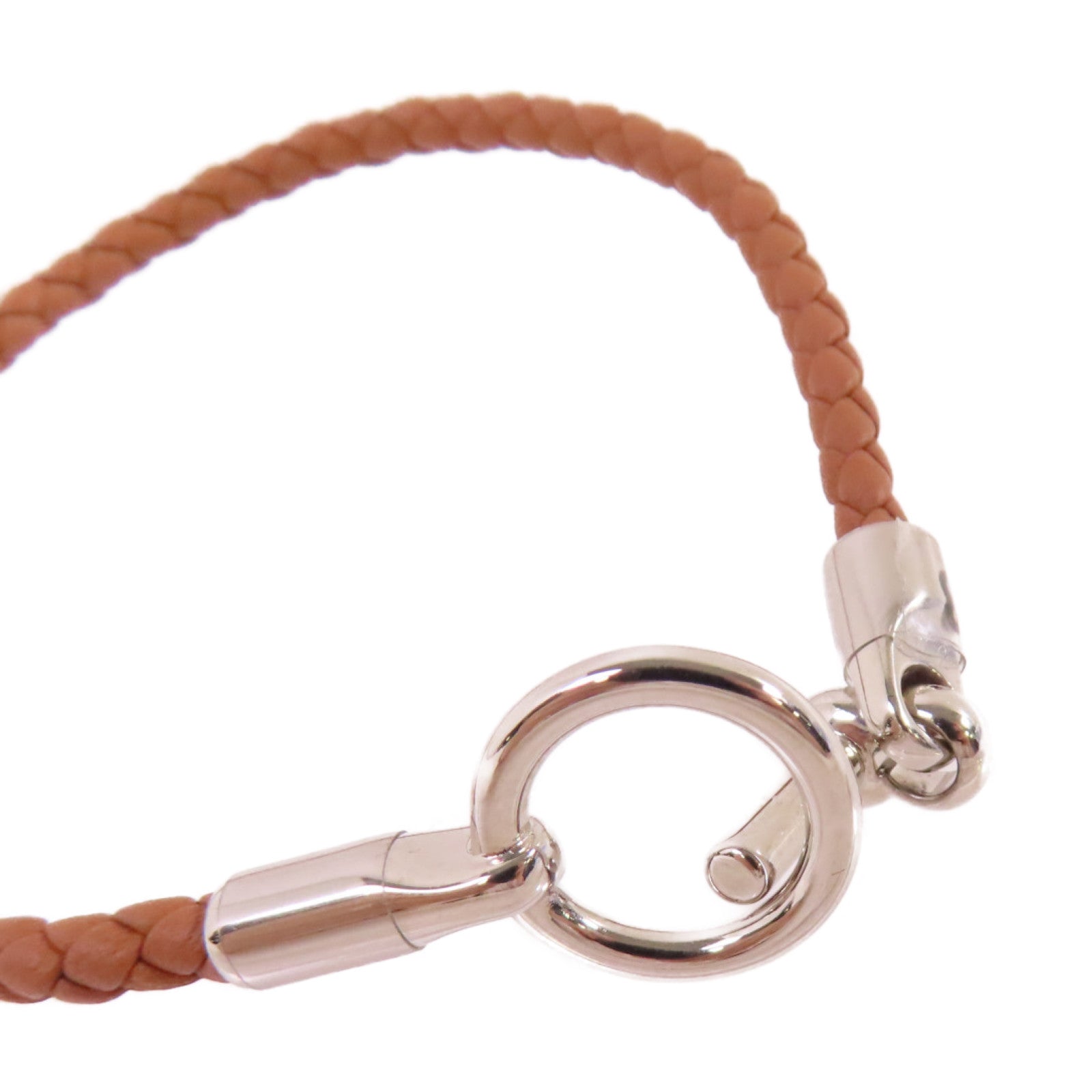 HERMES Swift皮革Glenan H T3 Bracelet金扣手鏈Gold/金棕色