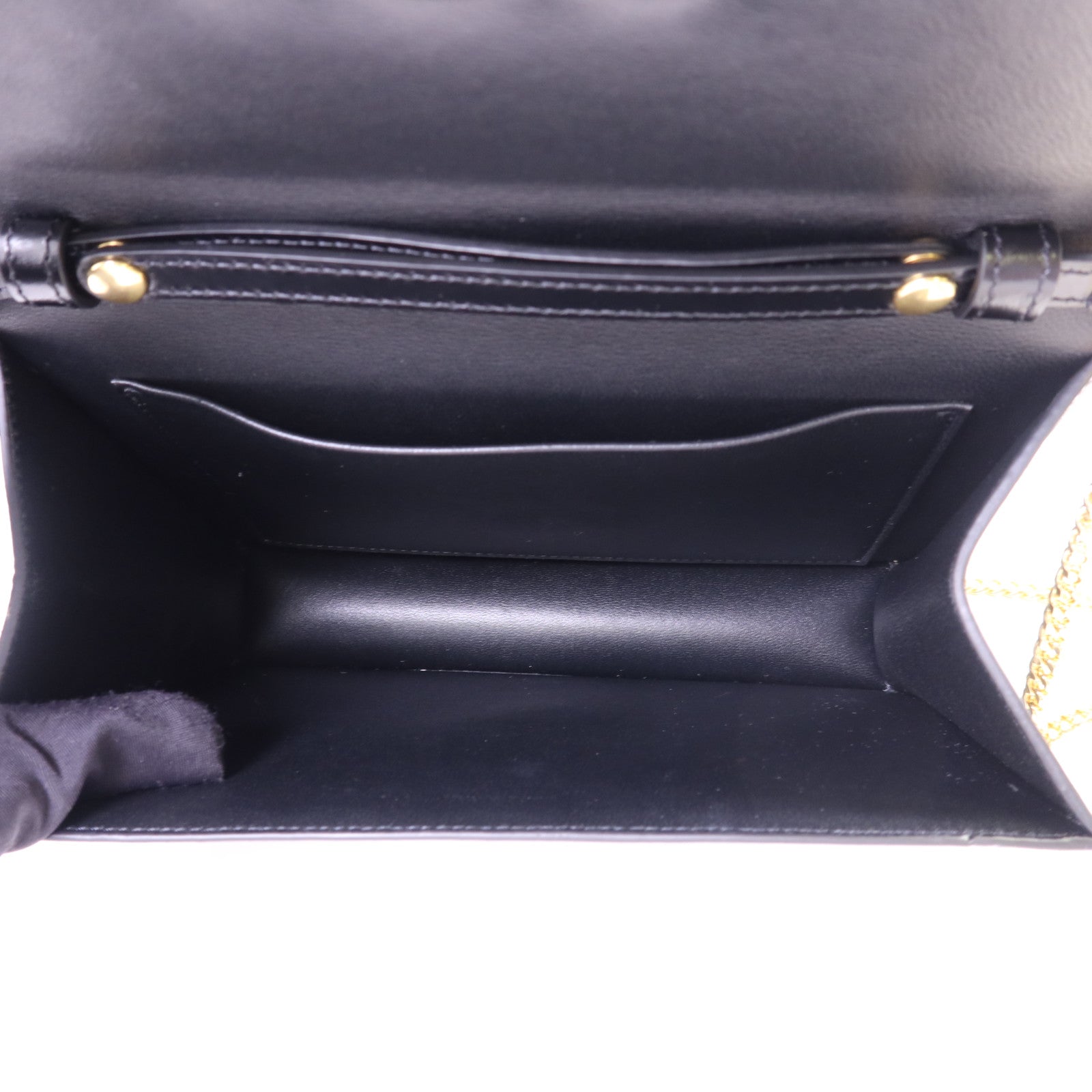 CELINE 牛皮皮革Chain Shoulder金扣肩背袋