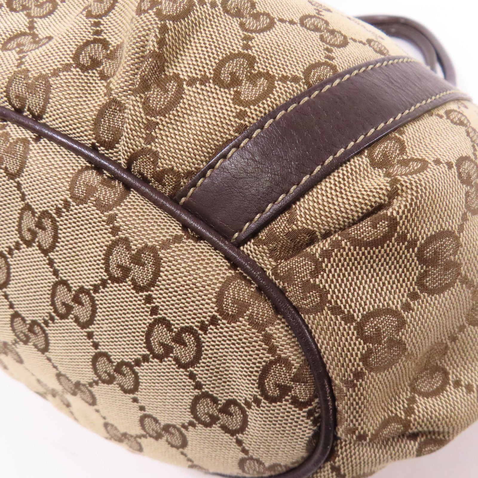 GUCCI 帆布Shoulder Tote金扣肩背袋/手挽袋