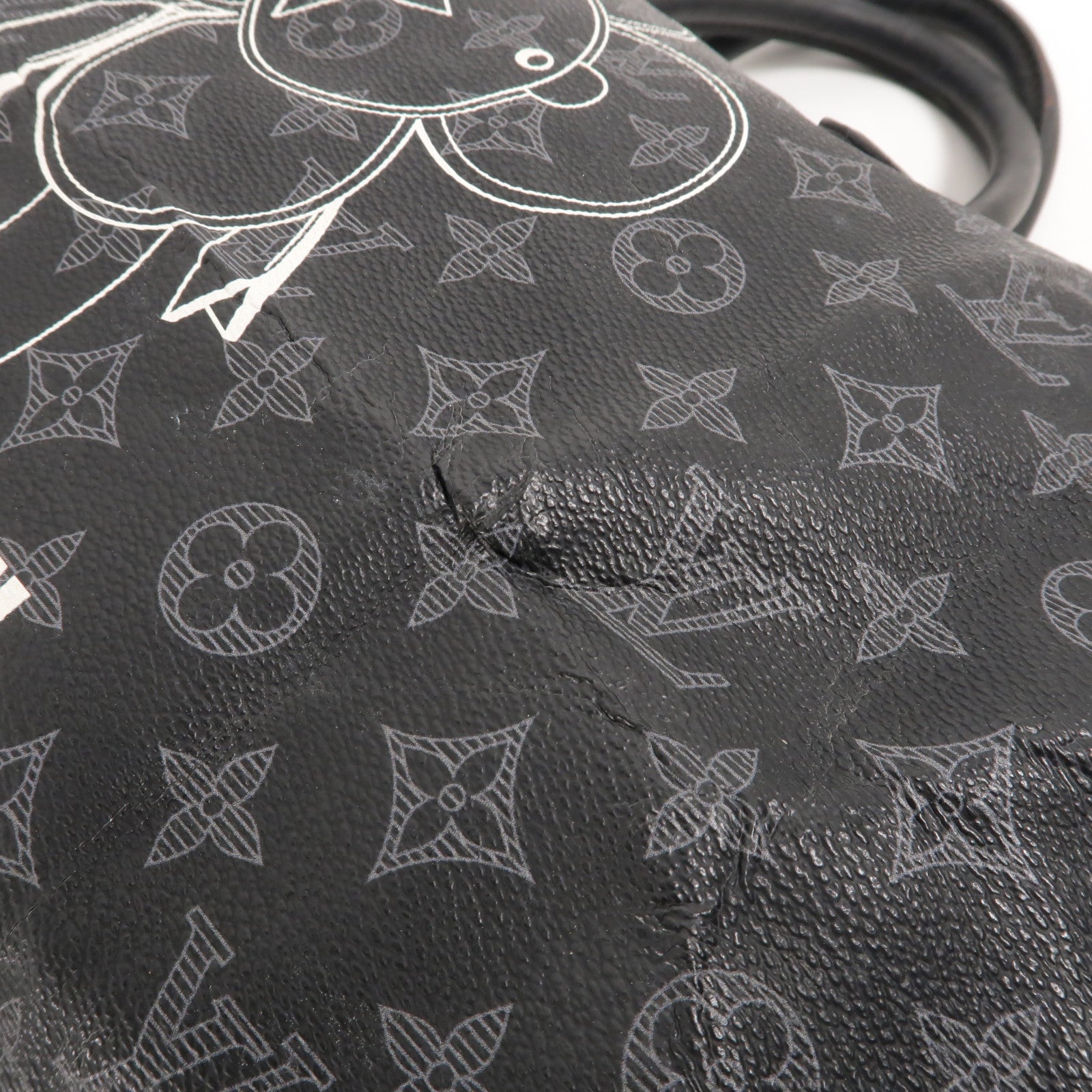 LOUIS VUITTON Monogram Eclipse Keepall Bandouliere 50手挽肩背兩用袋