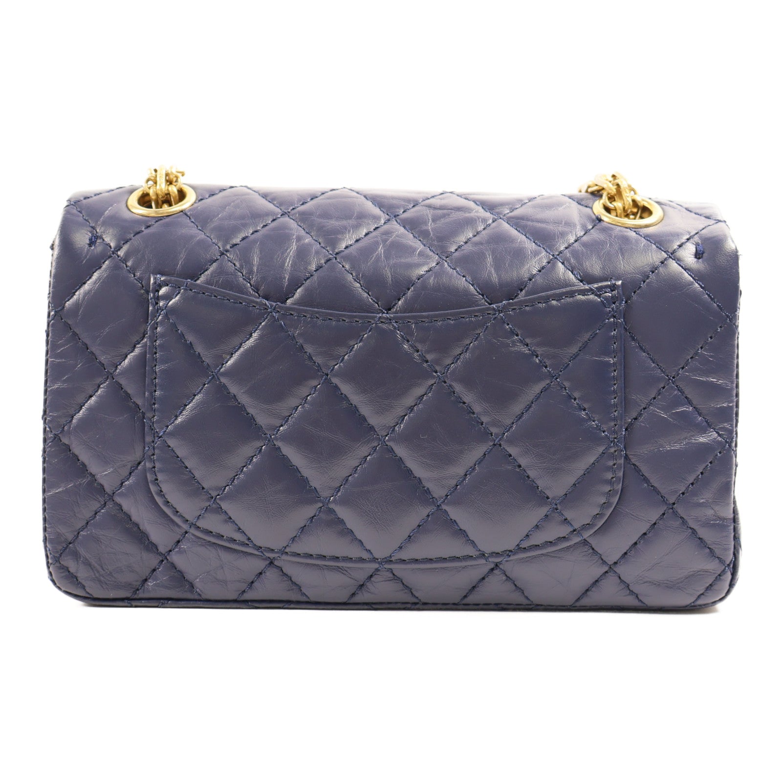 CHANEL 【激減優惠】牛皮皮革2.55 Mini金扣鏈帶肩背袋