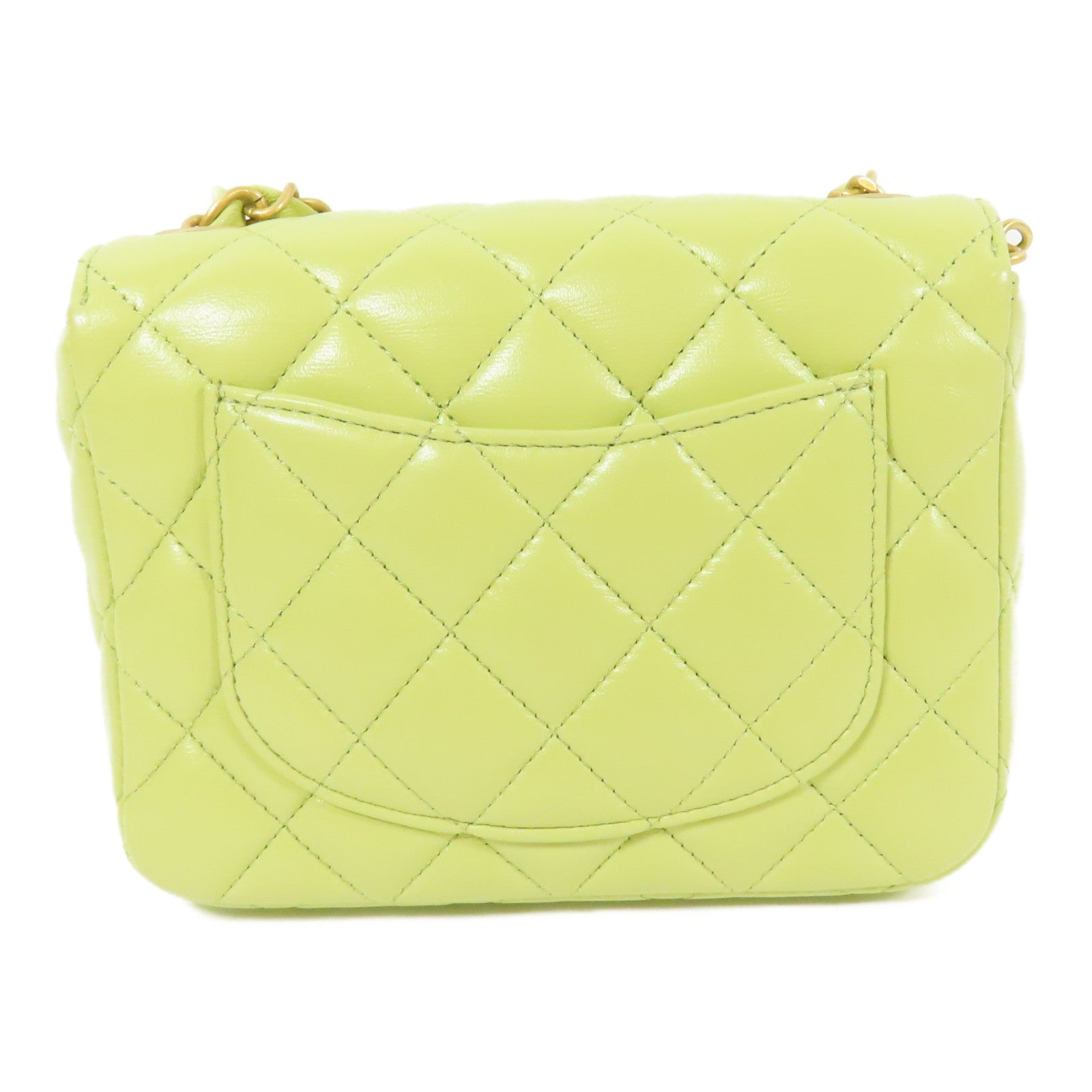 CHANEL 羊皮皮革Charms Chain Mini Flap金扣肩背袋