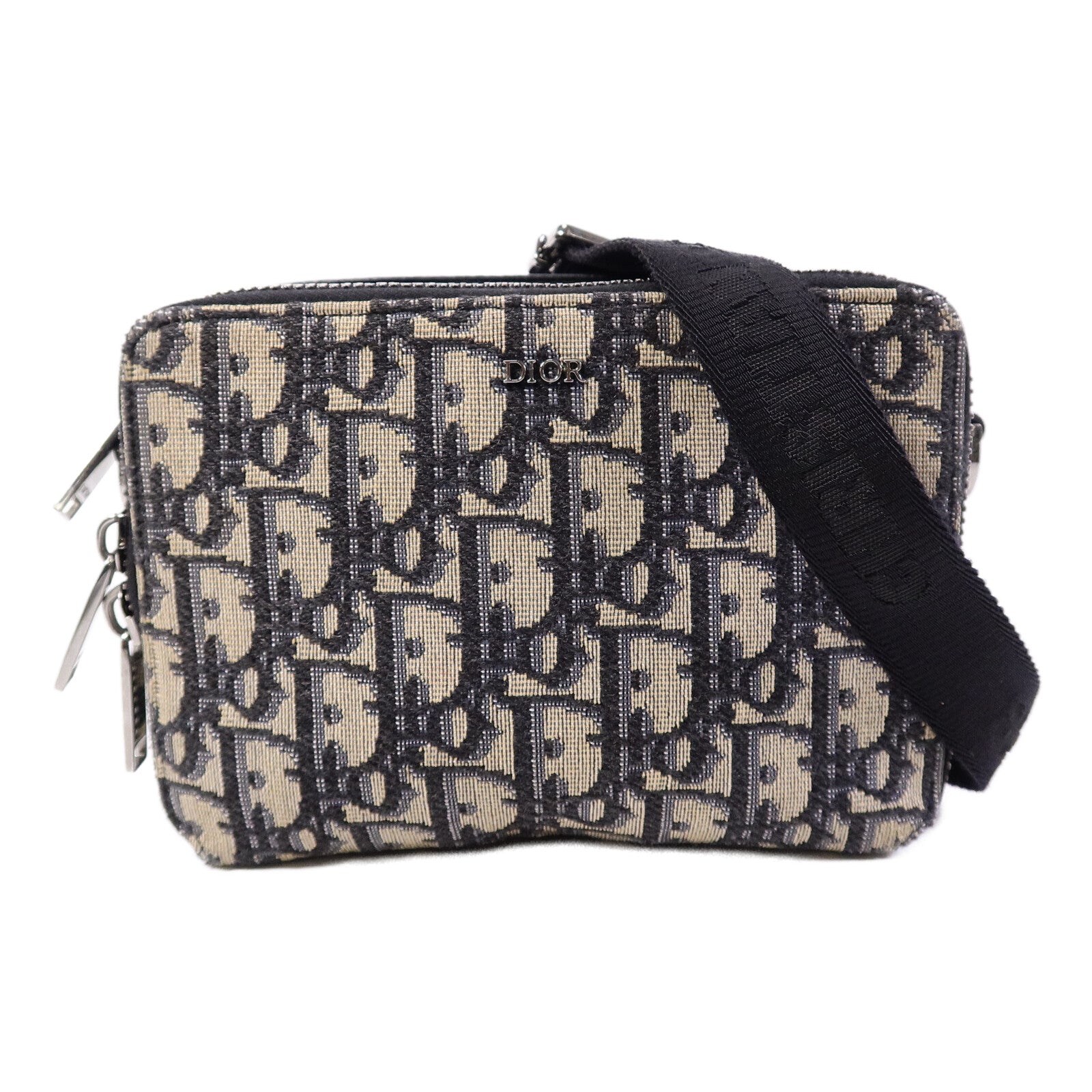 Dior 帆布Zipped Pouch With Strap肩背袋