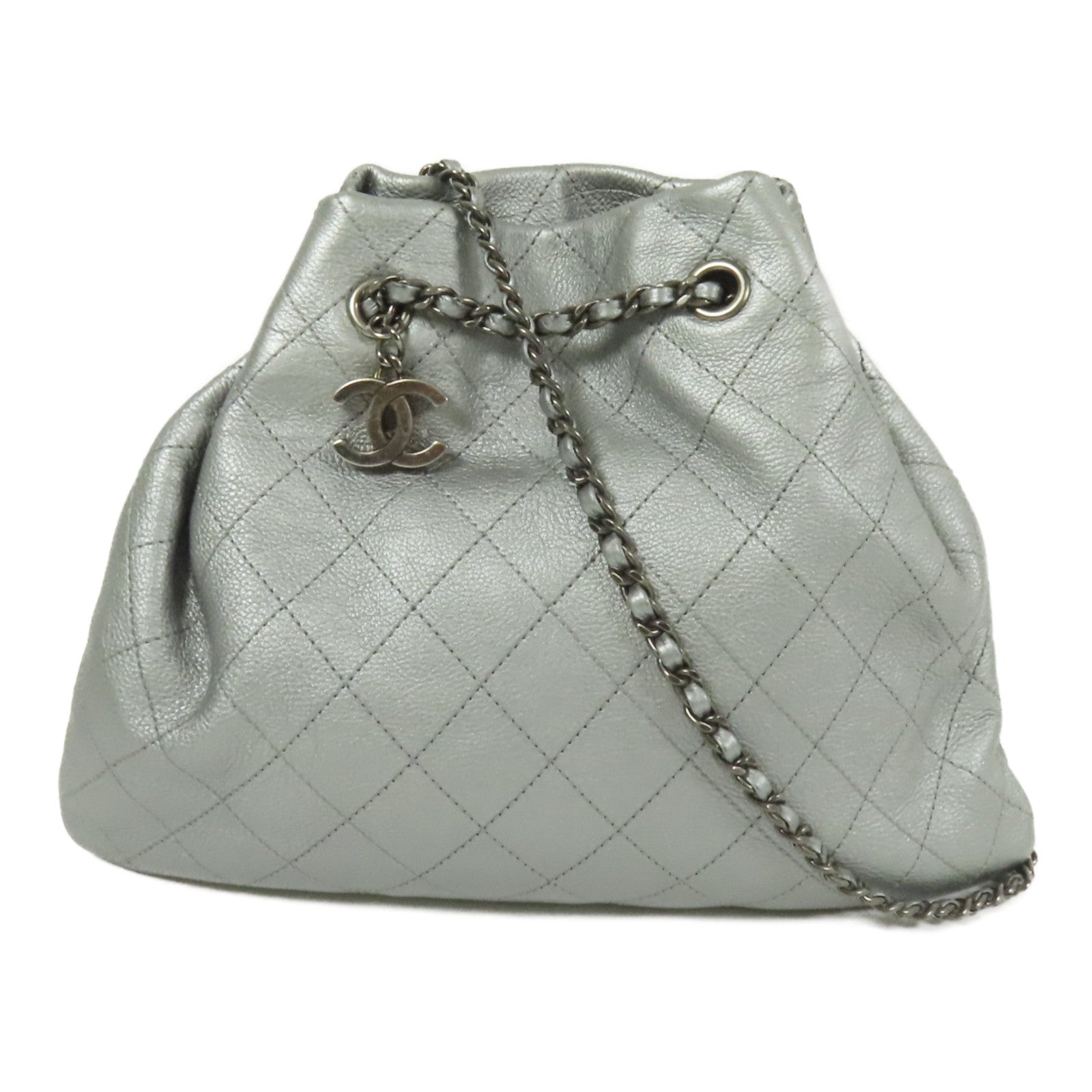 CHANEL 牛皮皮革Drawstring Bucket Bag肩背袋