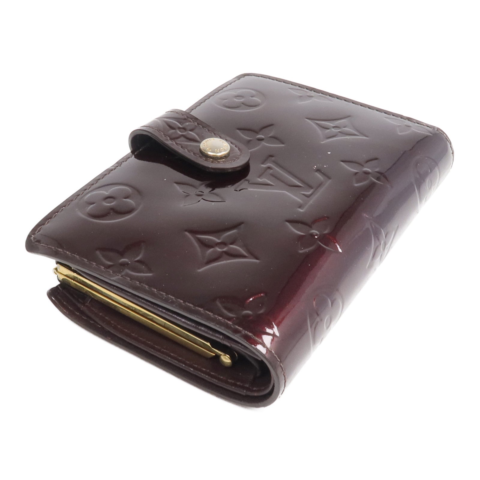 LOUIS VUITTON Monogram Vernis Portefeuille Viennois金扣錢包ve