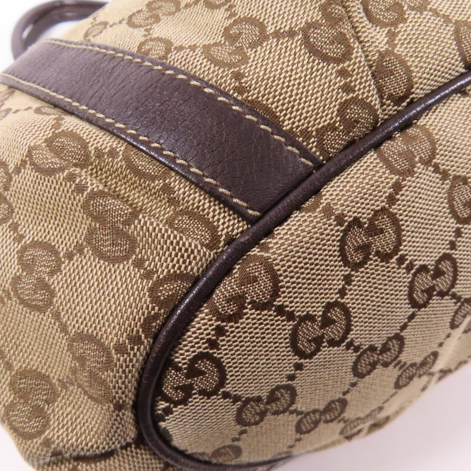 GUCCI 帆布Shoulder Tote金扣肩背袋/手挽袋