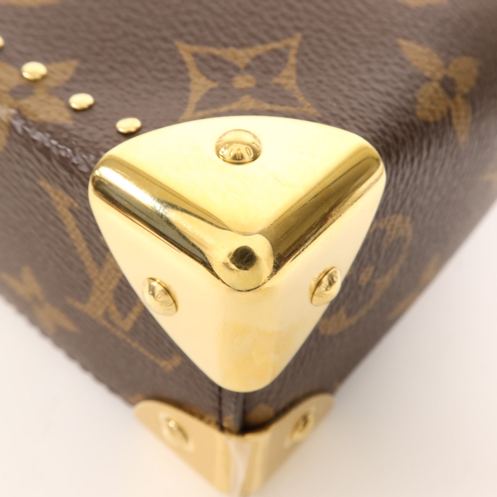 LOUIS VUITTON Monogram/Monogram Reverse Camera Box金扣手挽肩背兩用袋