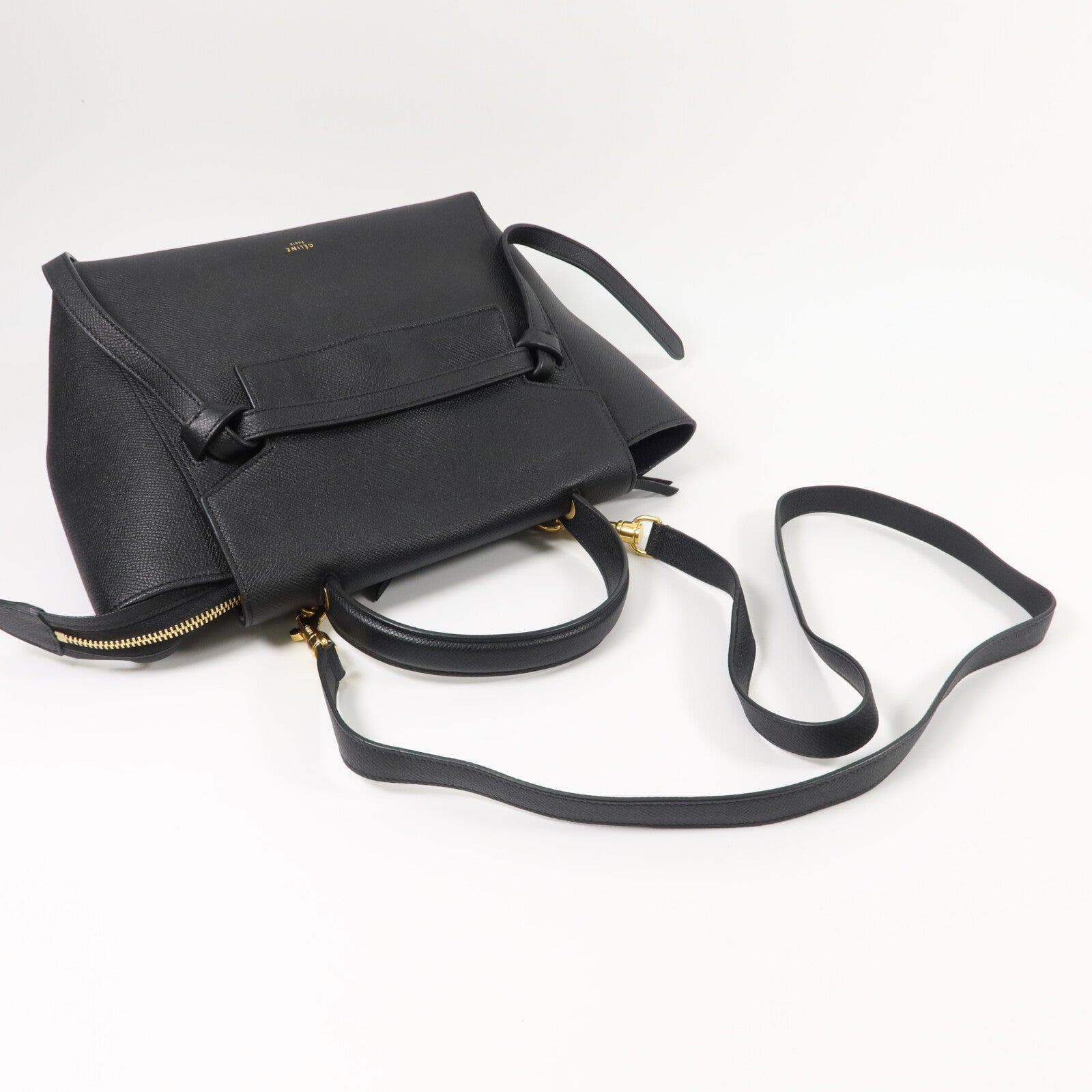 CELINE 牛皮皮革Micro Belt Bag手挽肩背兩用袋