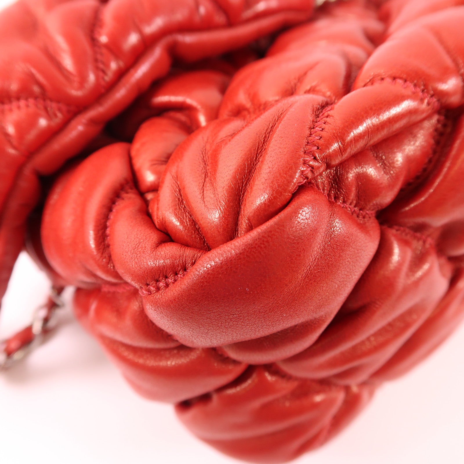 CHANEL 【激減優惠】牛皮皮革Shoulder Bag銀扣肩背袋